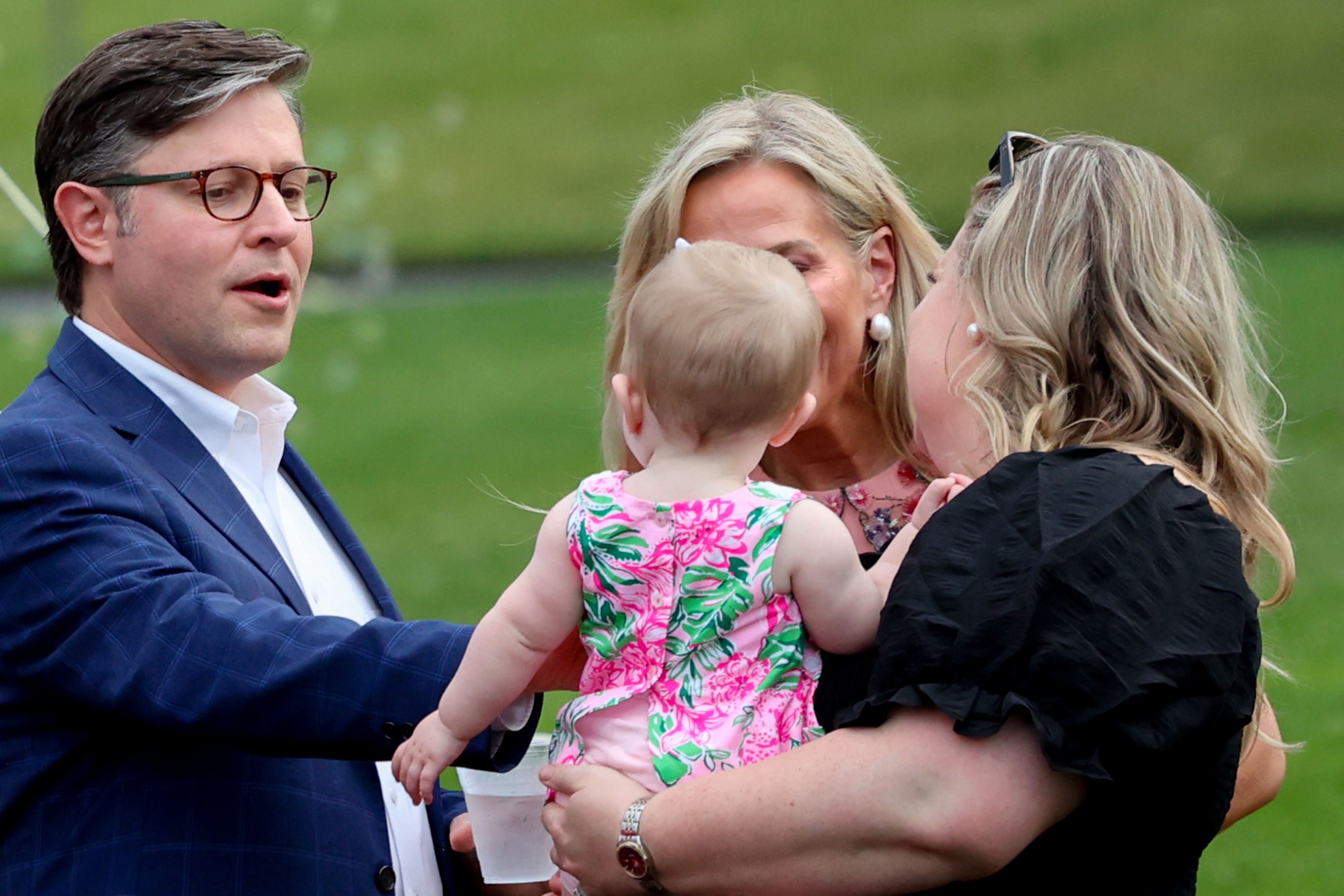 Speaker Mike Johnson (R-La.) during the Congressional Picnic.