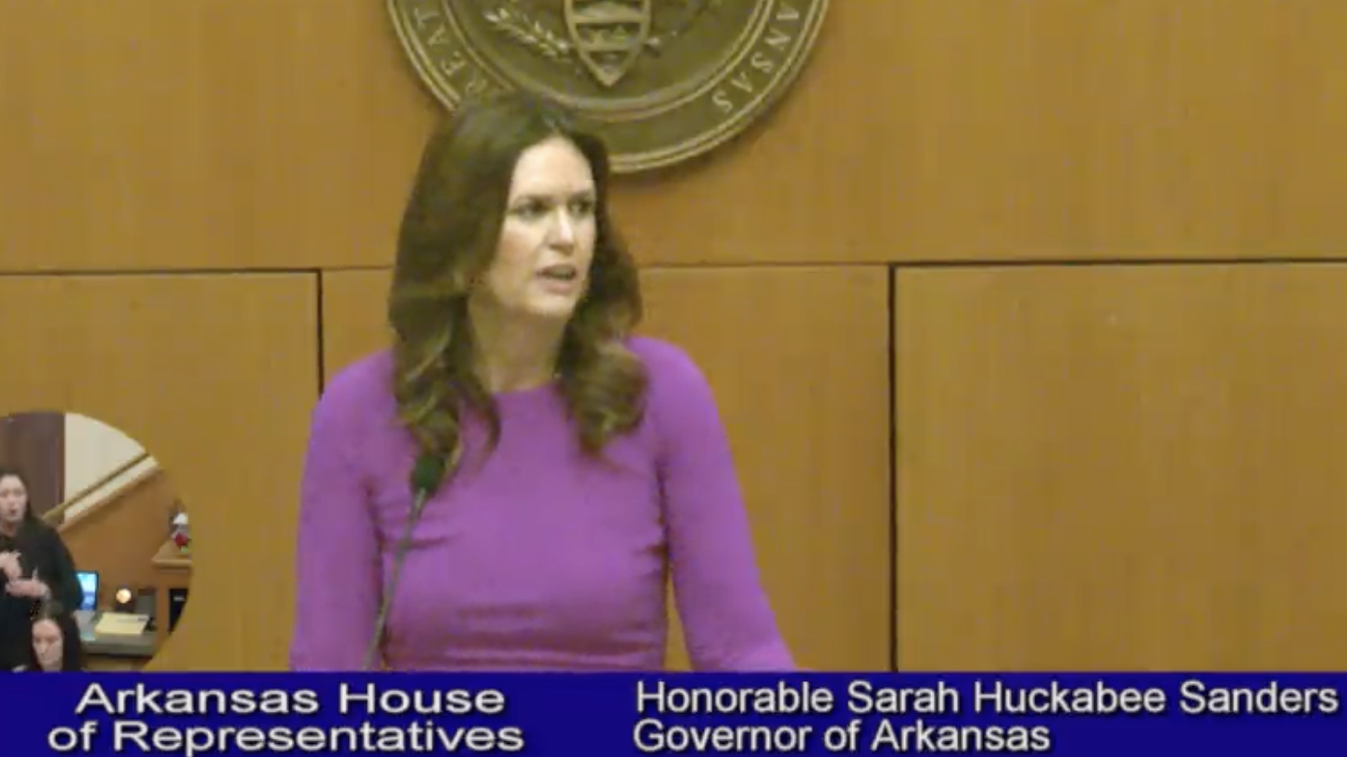 Gov. Sarah Huckabee Sanders