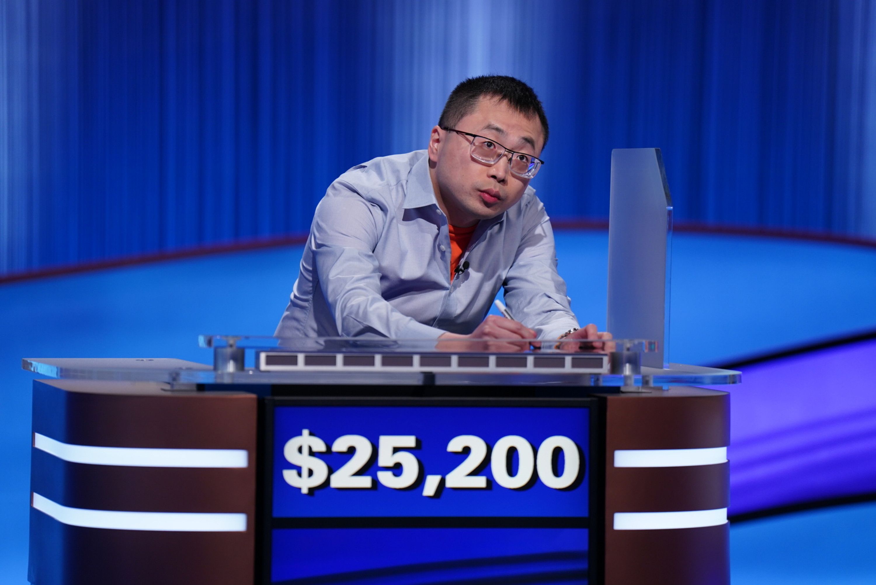Jamie Ding on Jeopardy. Photo: Jeopardy Productions, Inc.