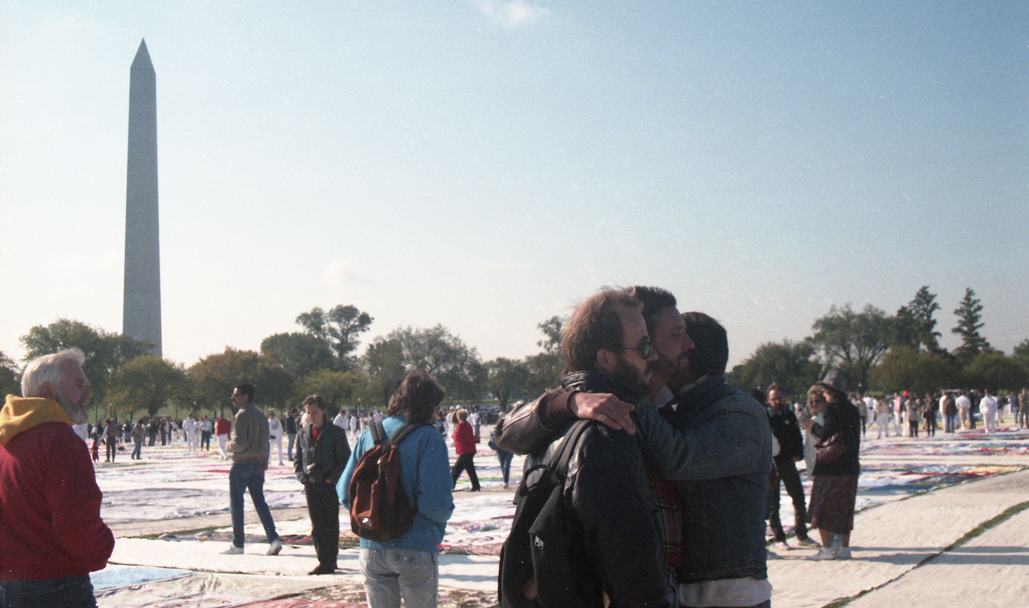 The AIDS Memorial Quilt on the National Mall