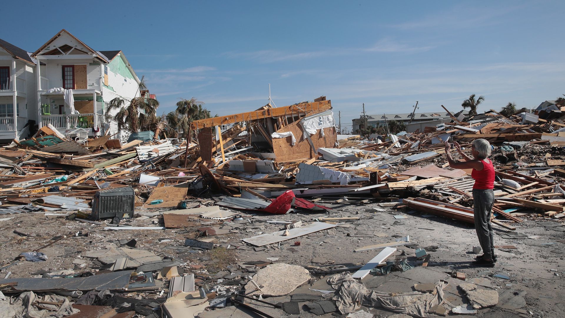 Damage to a home after Hurricane Michael