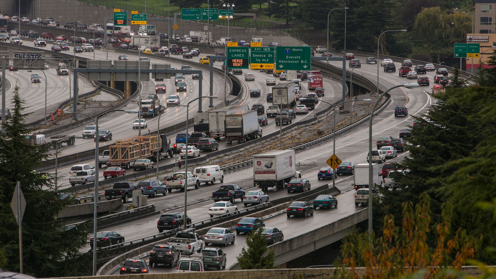 A Seattle traffic jam