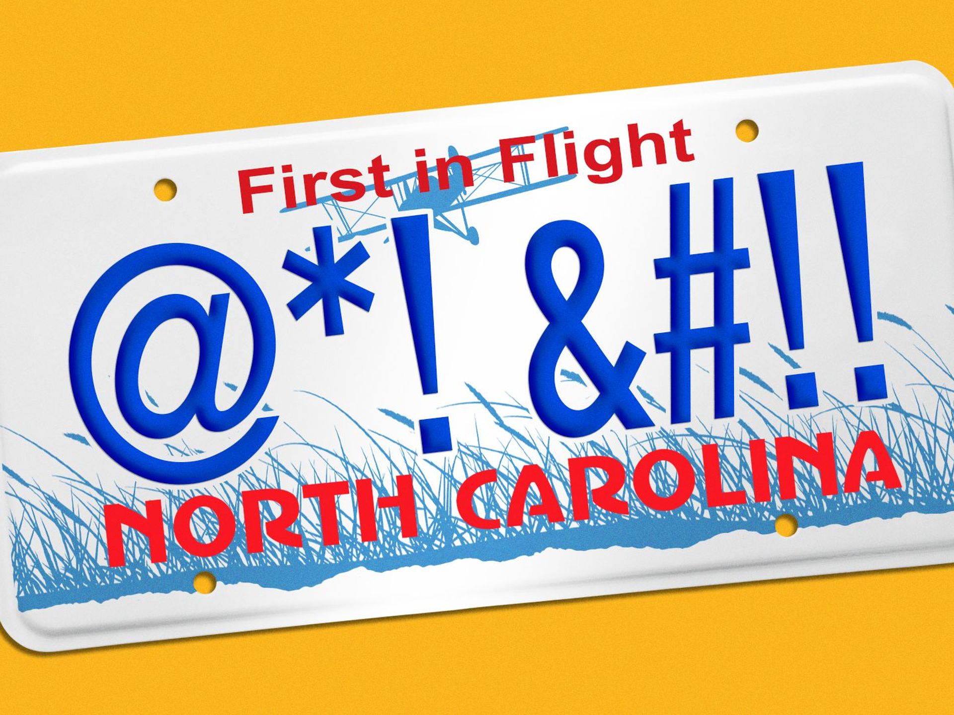 NORTH CAROLINA License Plate Plasma Cut Map Sign, FIRST IN FLIGHT