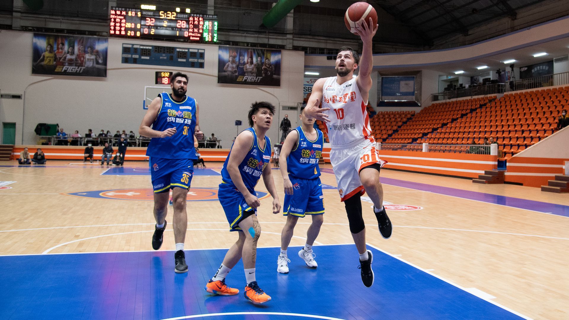One of the last Super Basketball League games before all games were moved to a smaller training center.