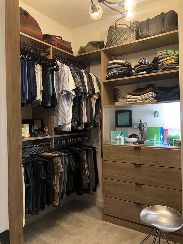 NoDa townhouse home tour closet