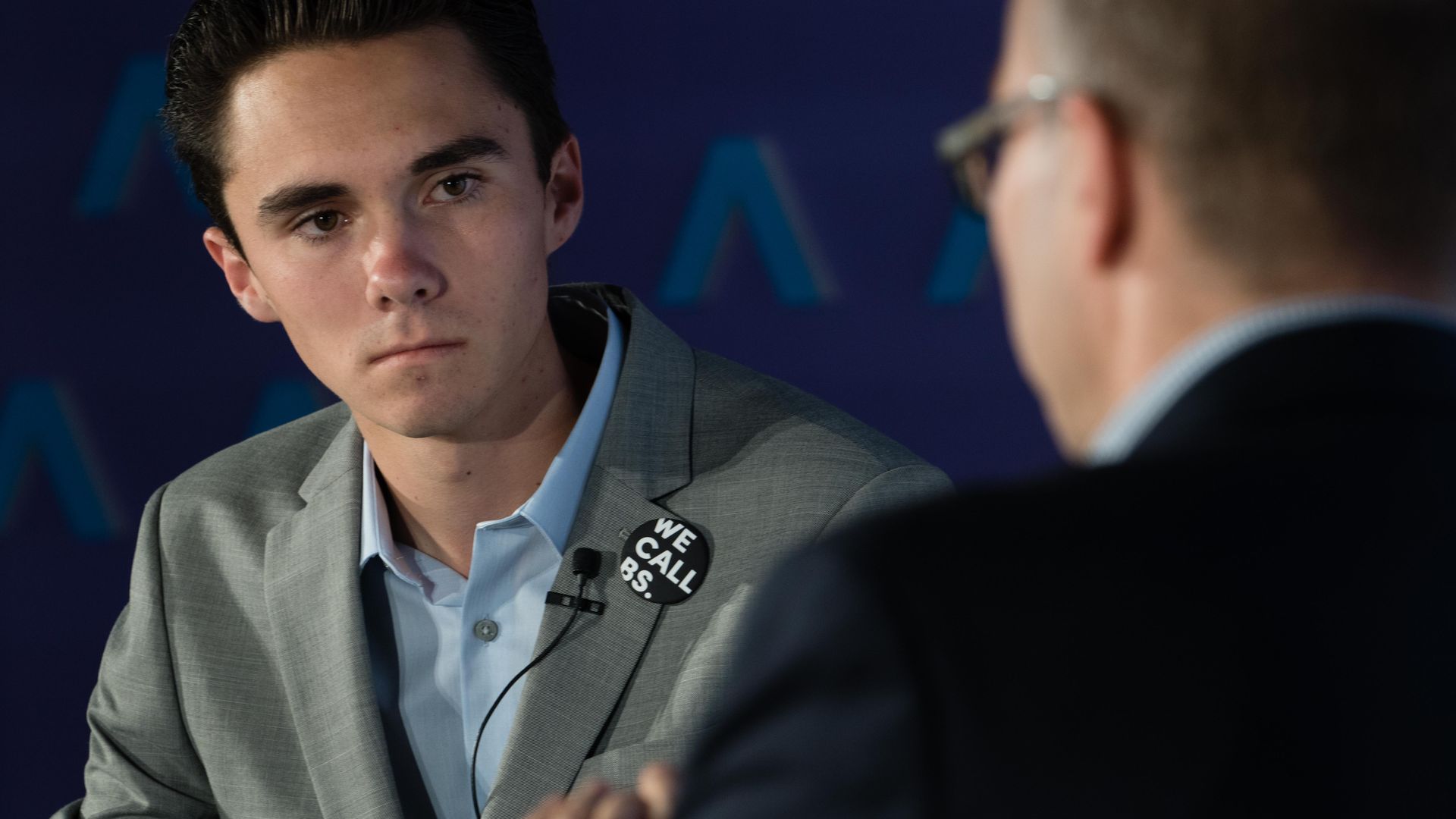 David Hogg with Axios' Mike Allen.
