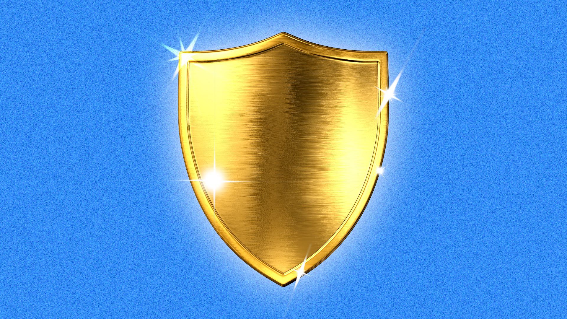 Illustration of a golden shield