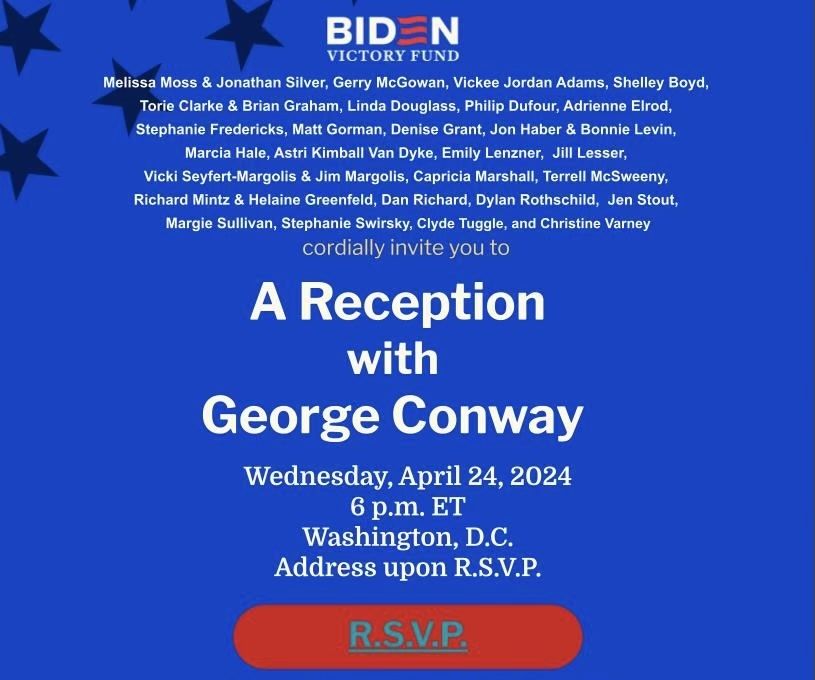 Invitation to Conway reception