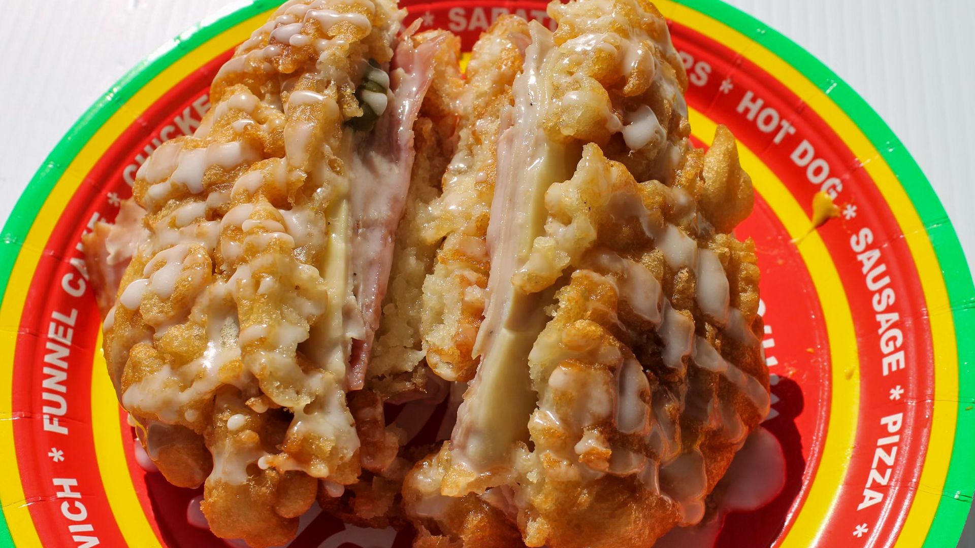 A cuban funnel cake sandwich!