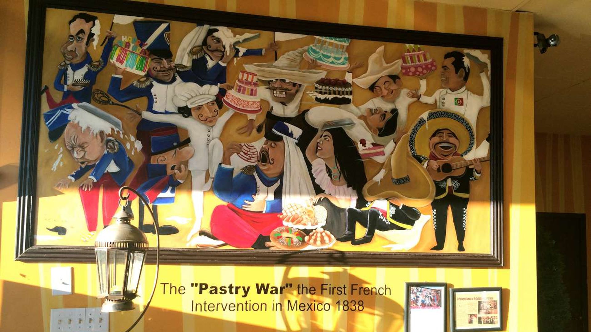Pastry War painting