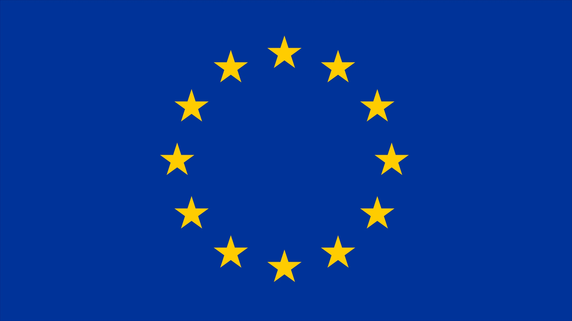 Illustration of a star on the EU flag boomeranging away