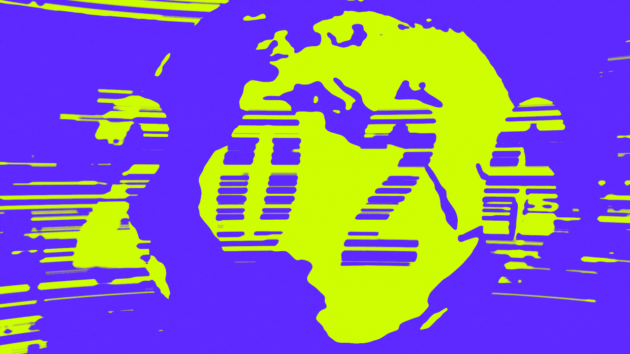 Animated illustration of a globe spinning forward over speed lines. More speed lines above it are forming the year 2026, the individual numbers of which rotate to reveal sparkle shapes.