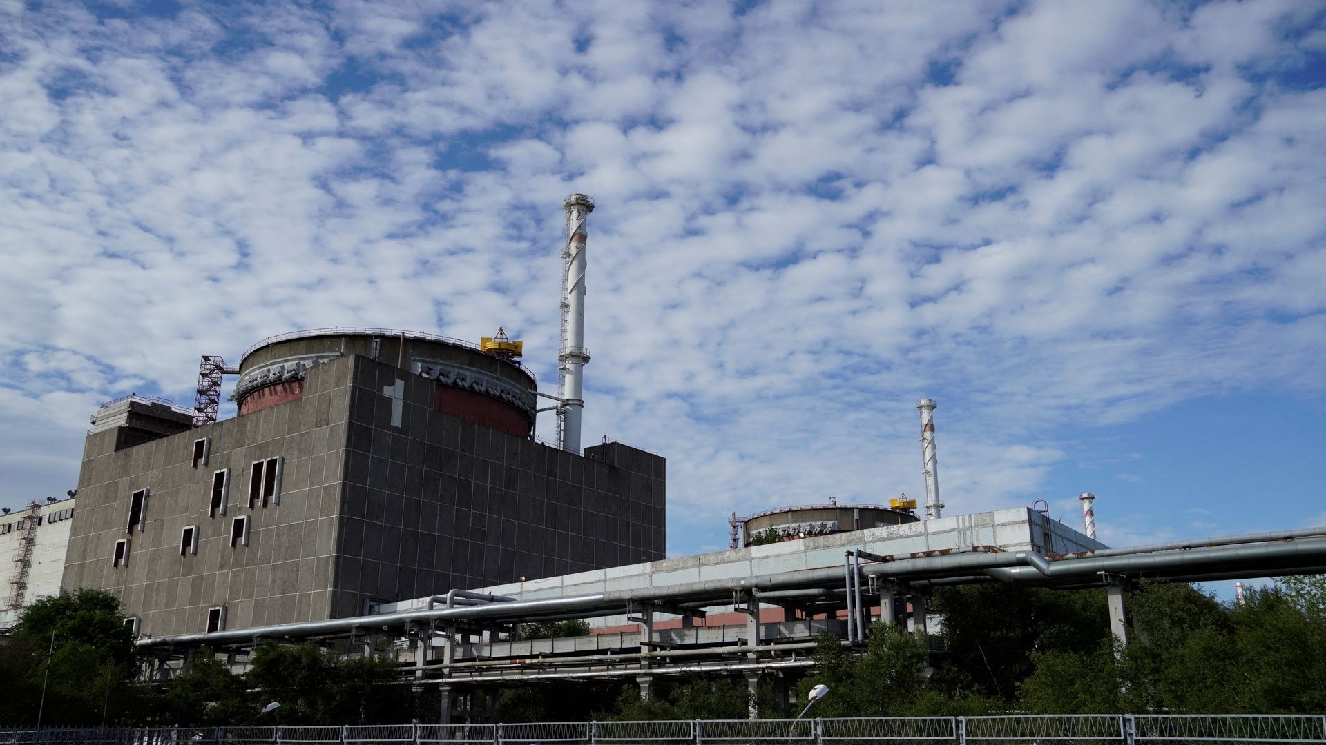 a general view of the Zaporizhzhia Nuclear Power Plant