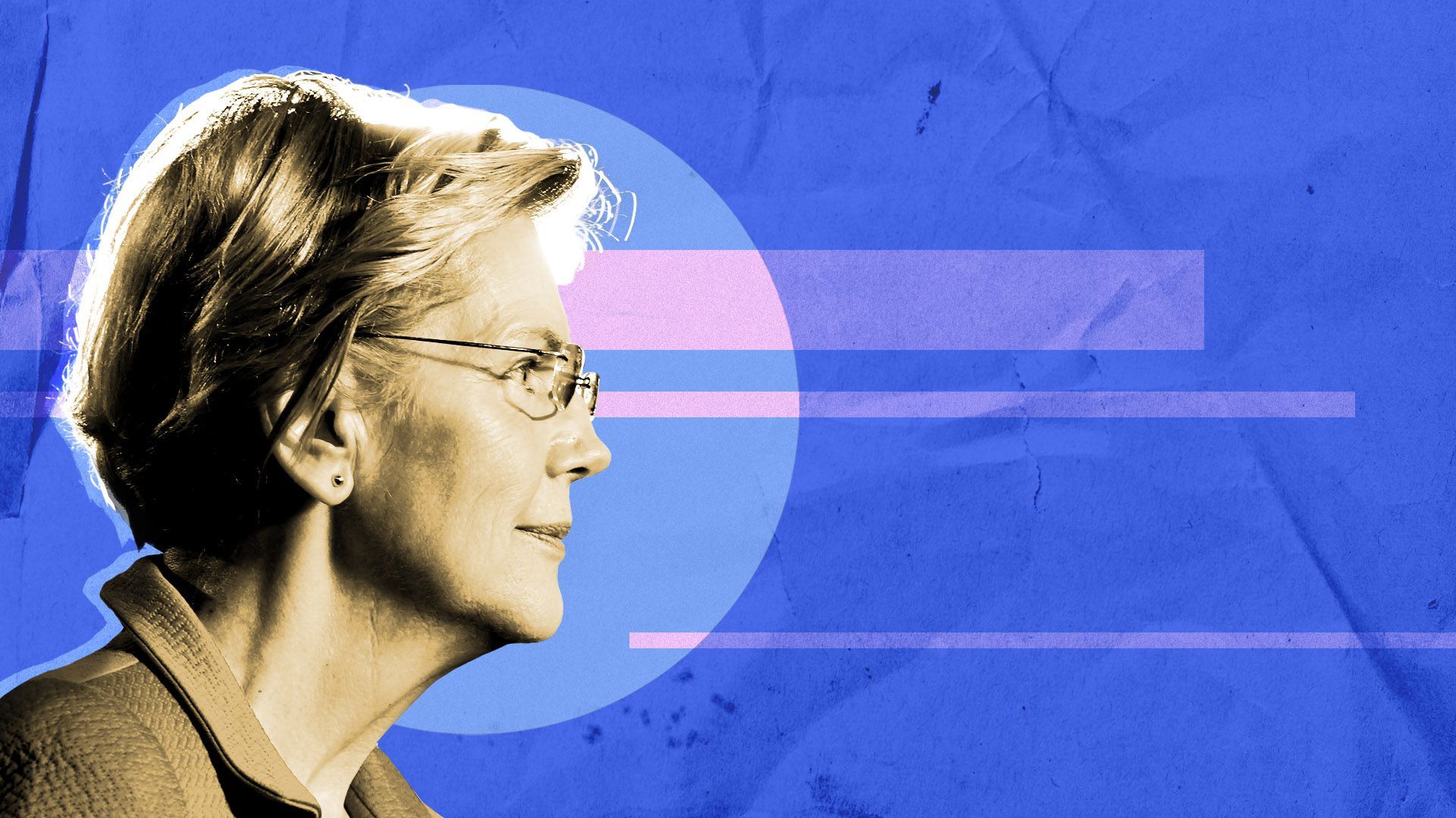 Photo illustration of Sen. Elizabeth Warren