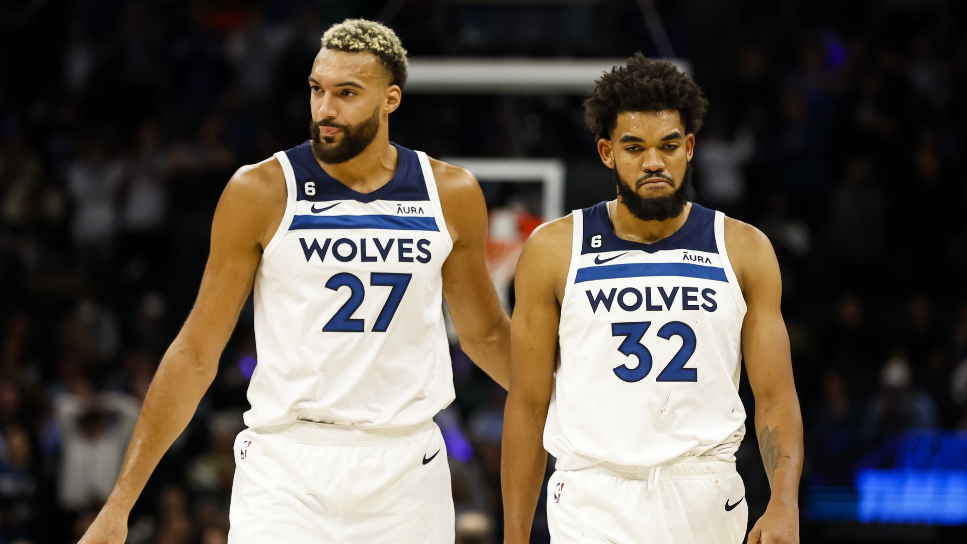 Rudy Gobert and Karl-Anthony Towns