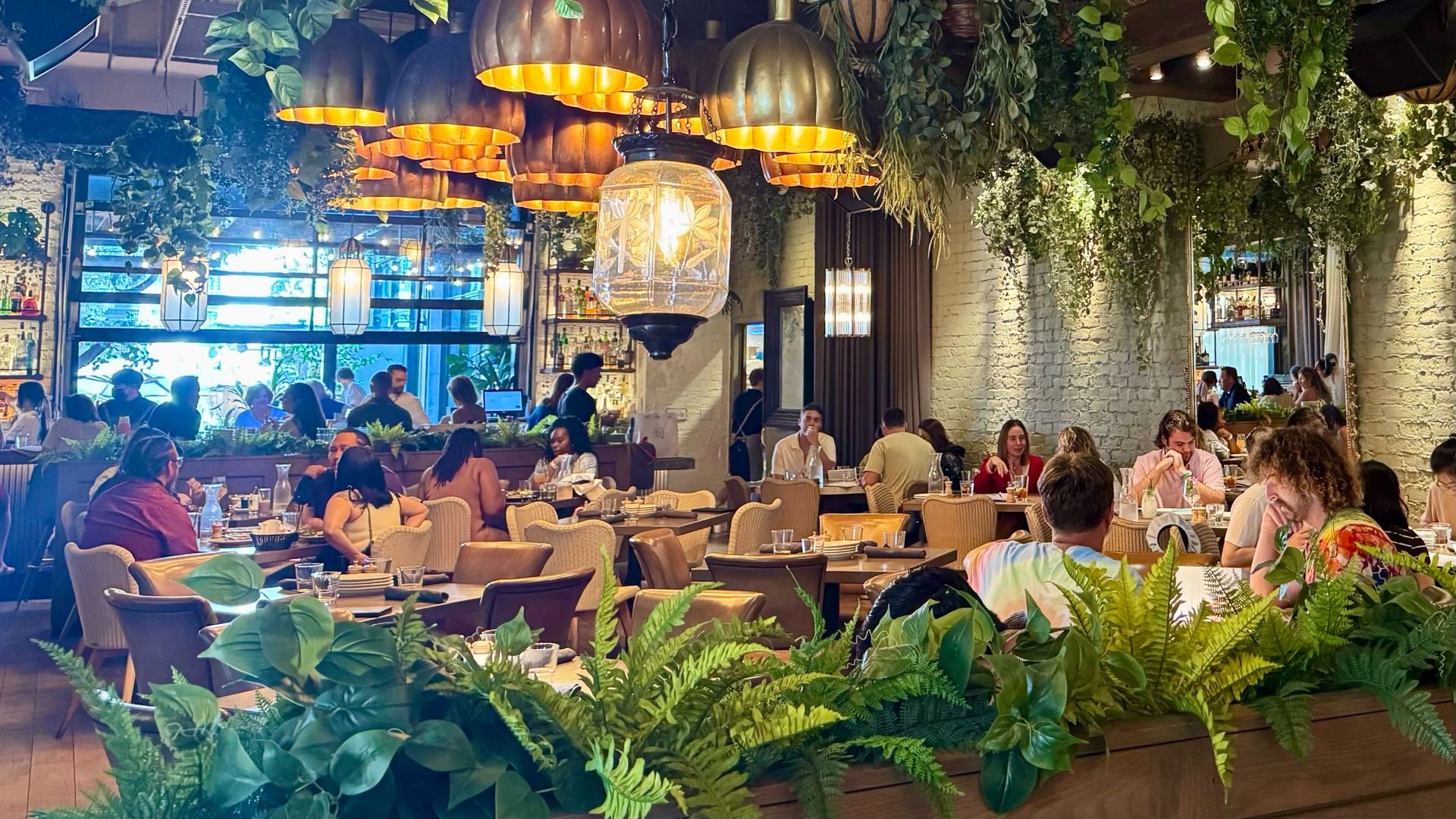 A photo of the interior of a restaurant