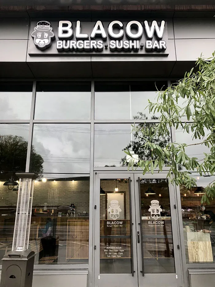 blacow burger south end sign