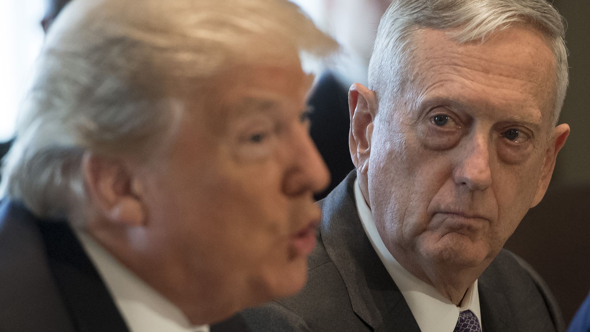 President Donald Trump and Defense Secretary Jim Mattis