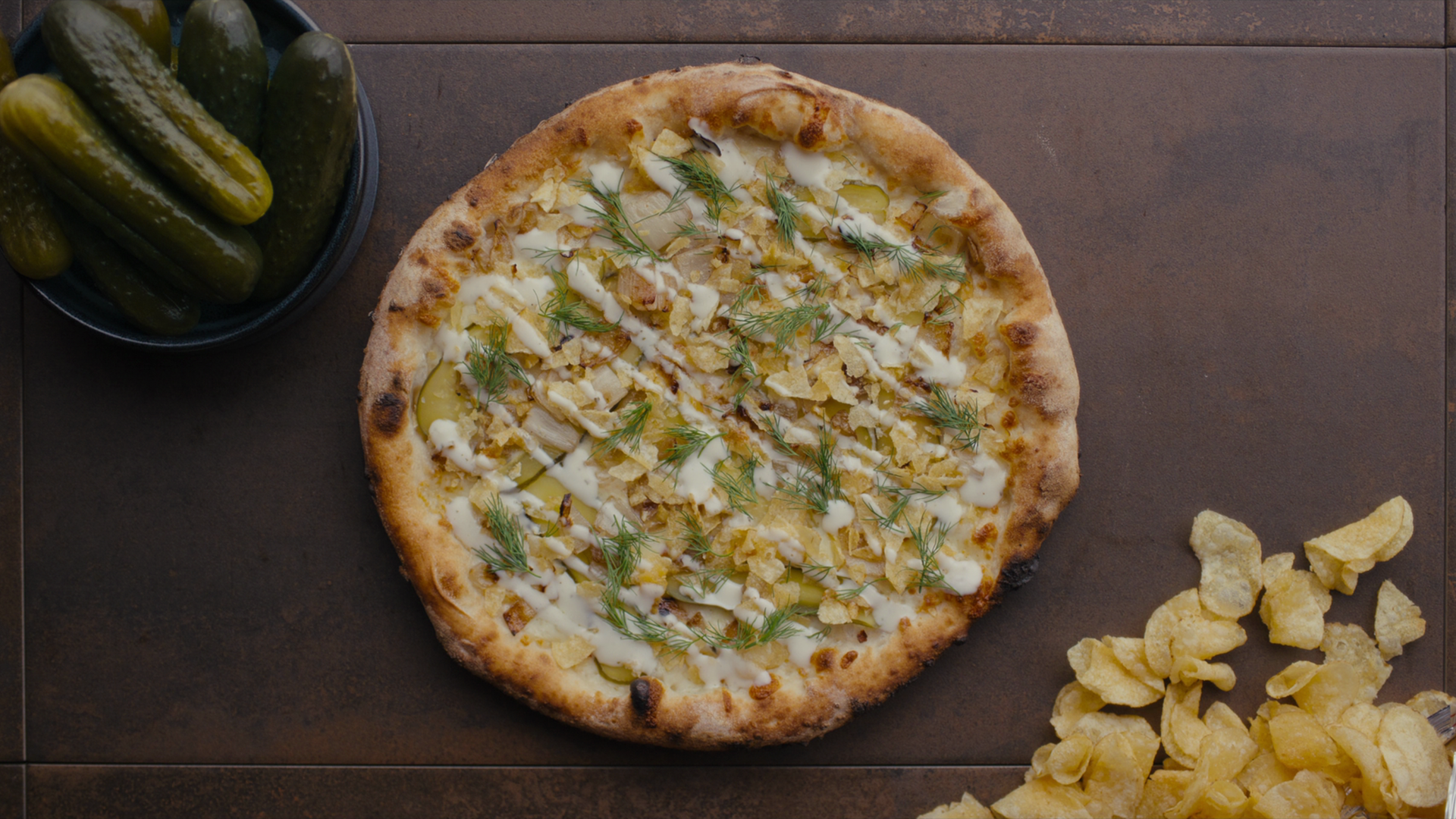 A pickle pizza
