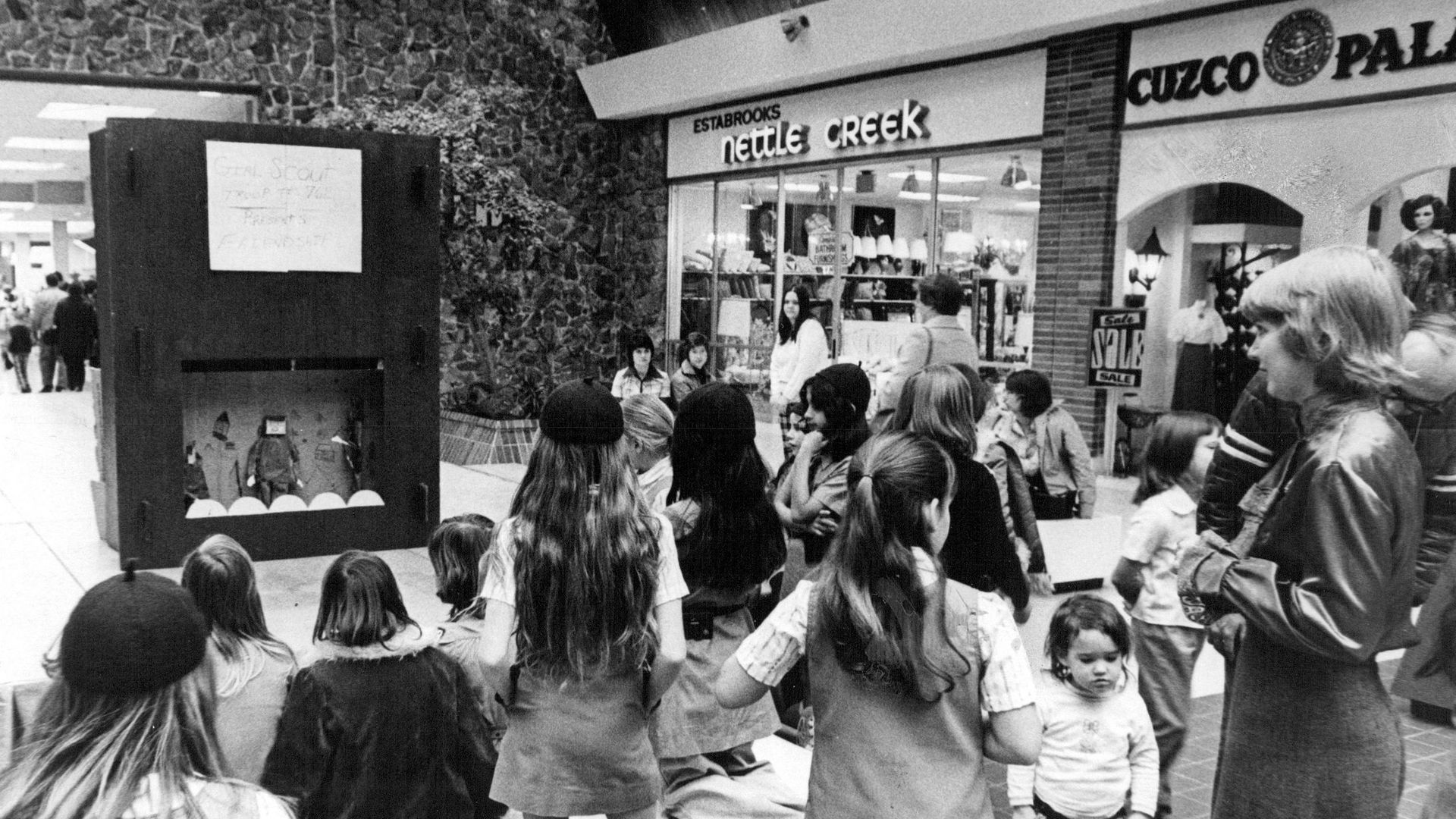 Buckingham Square mall, in 1975.