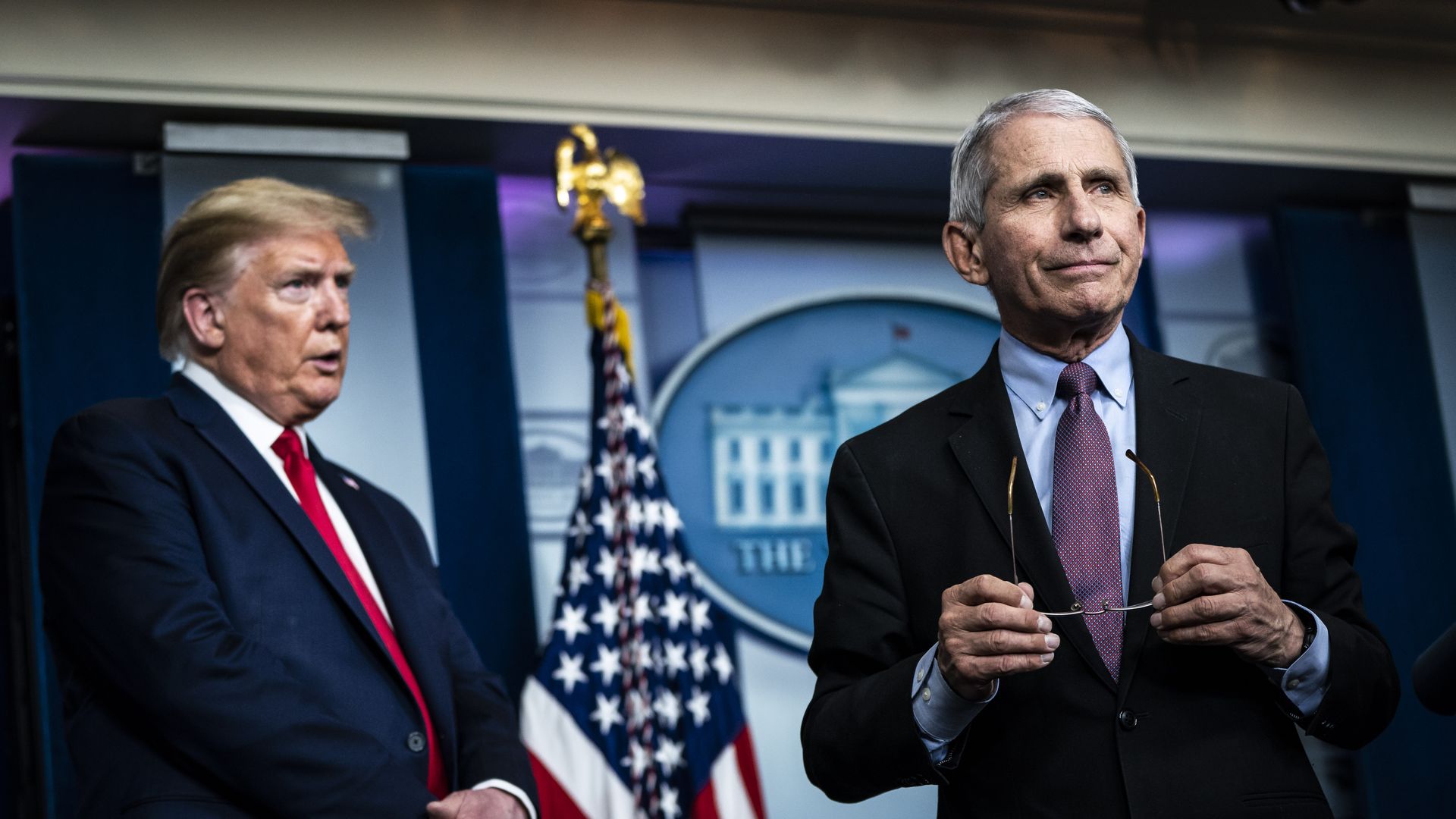 Fauci and Trump
