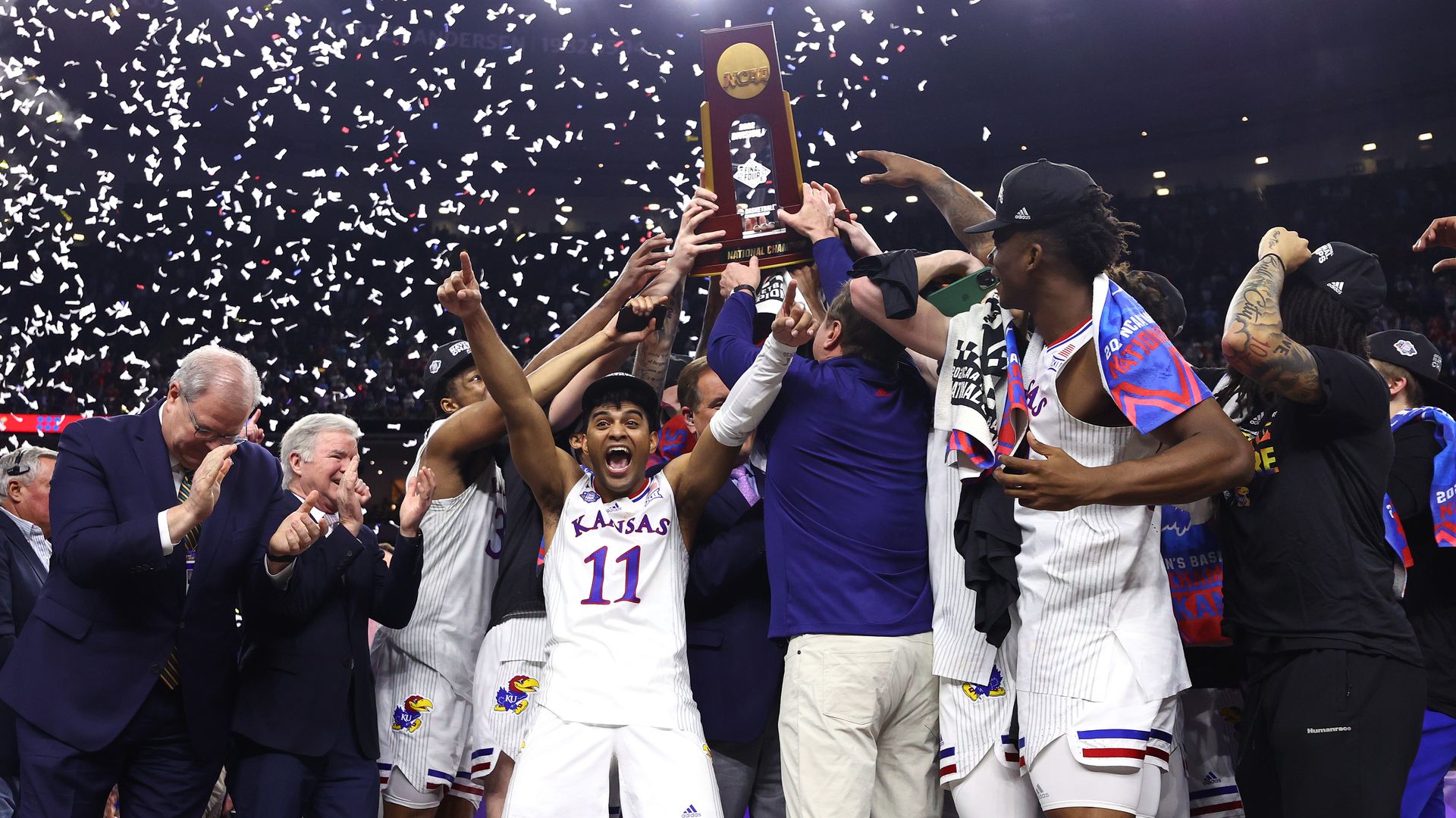 Kansas celebrating