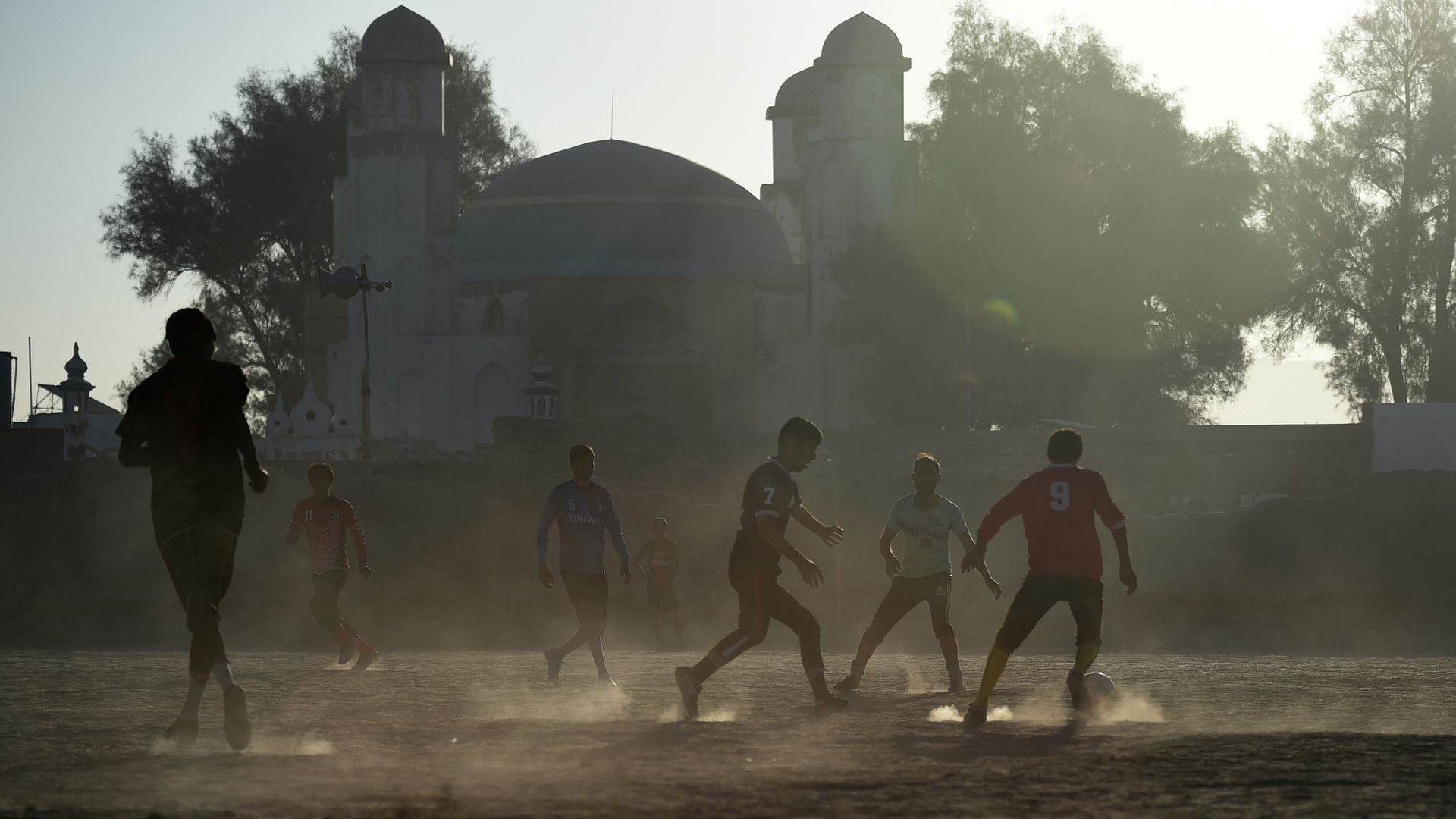 Youth soccer players in Afghanistan