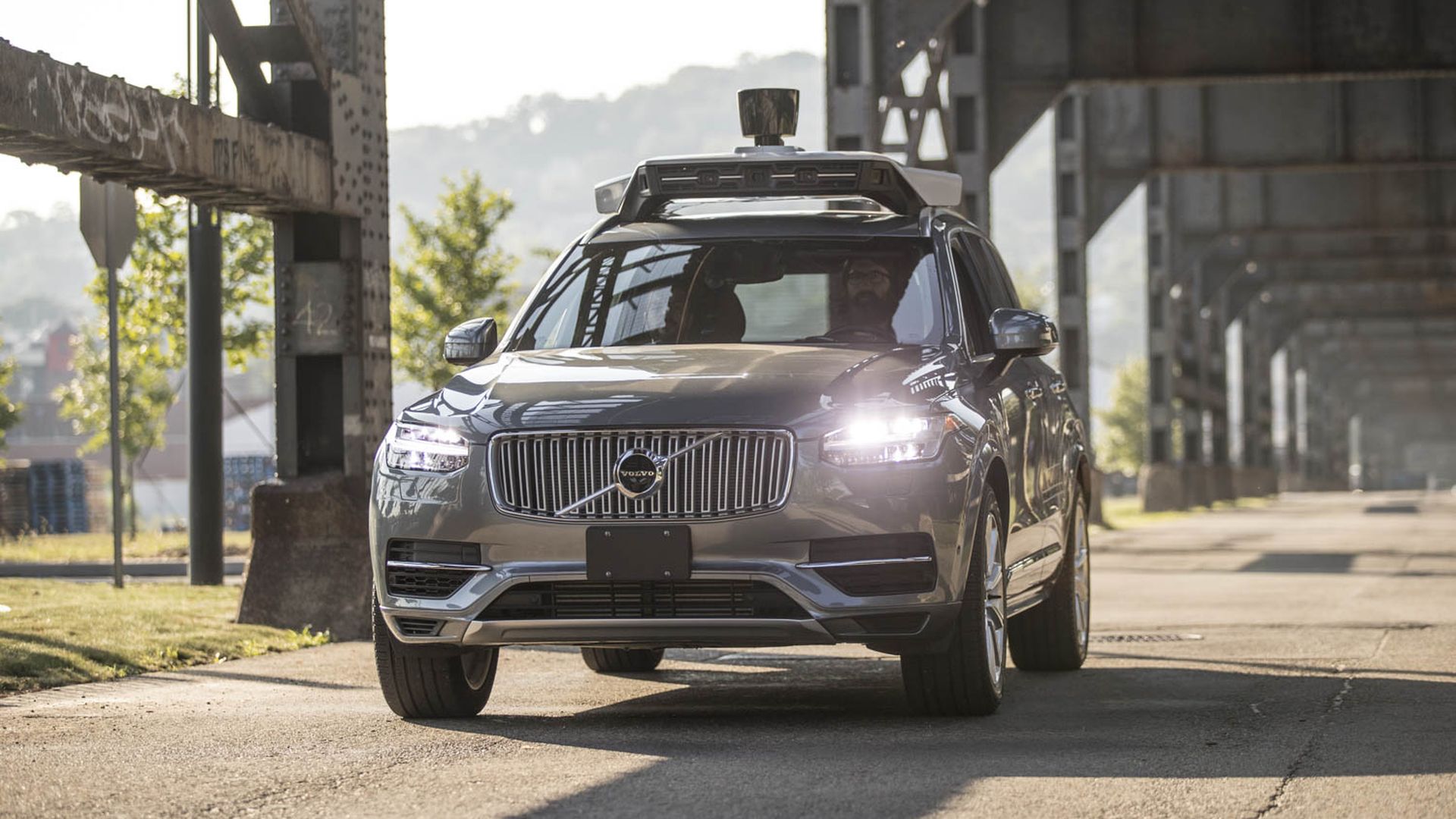 Image of Uber's self-driving test vehicle
