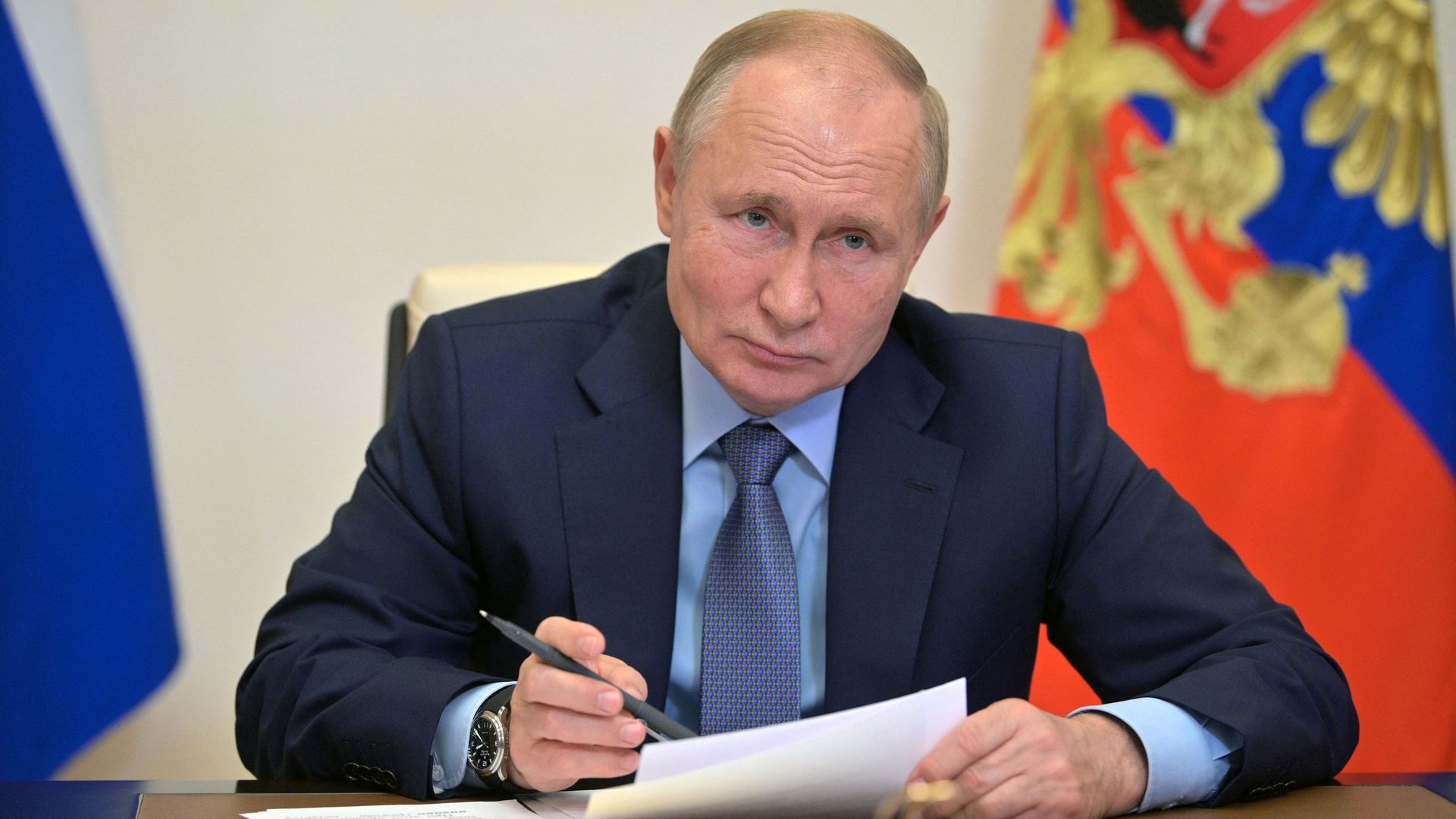 Russian President Vladimir Putin during a governmental meeting in Moscow on Oct. 20.