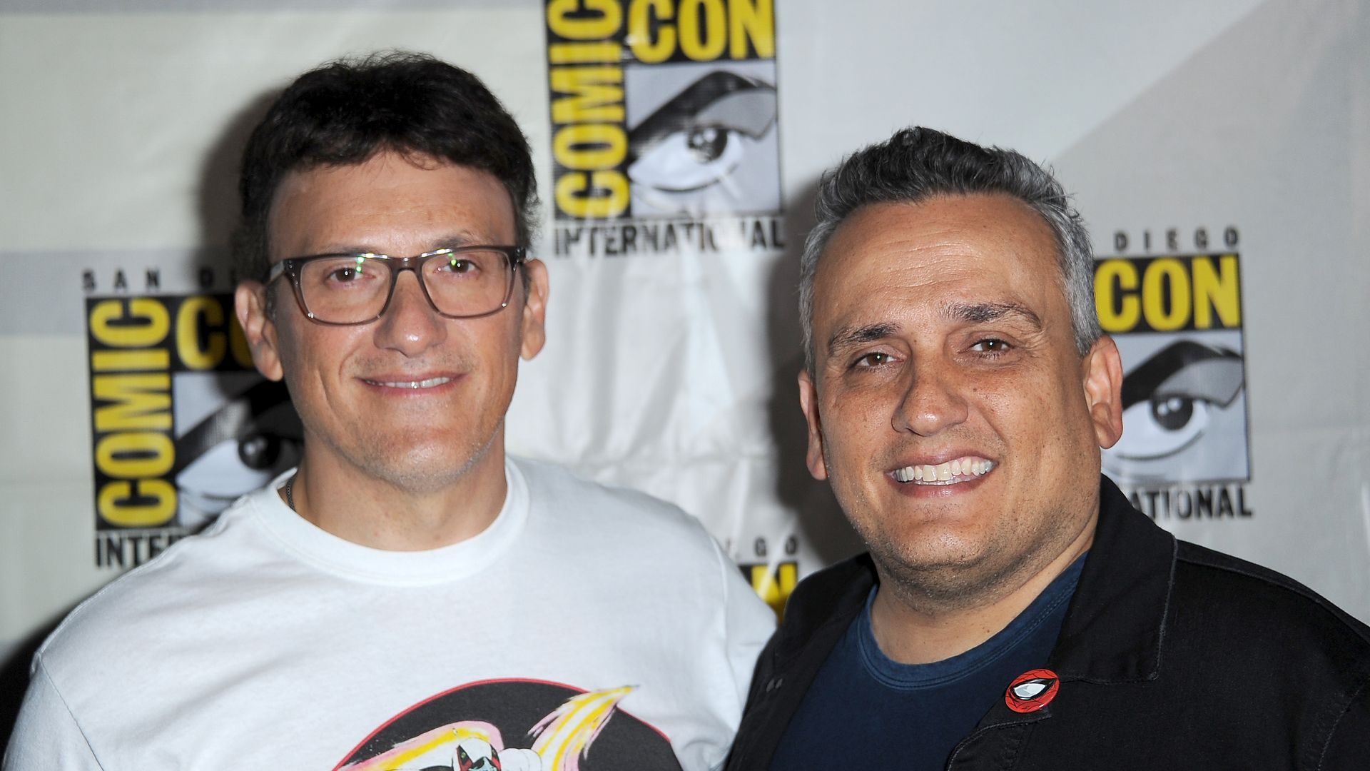 Anthony Russo and Joe Russo at 2019 Comic-Con International in San Diego, California