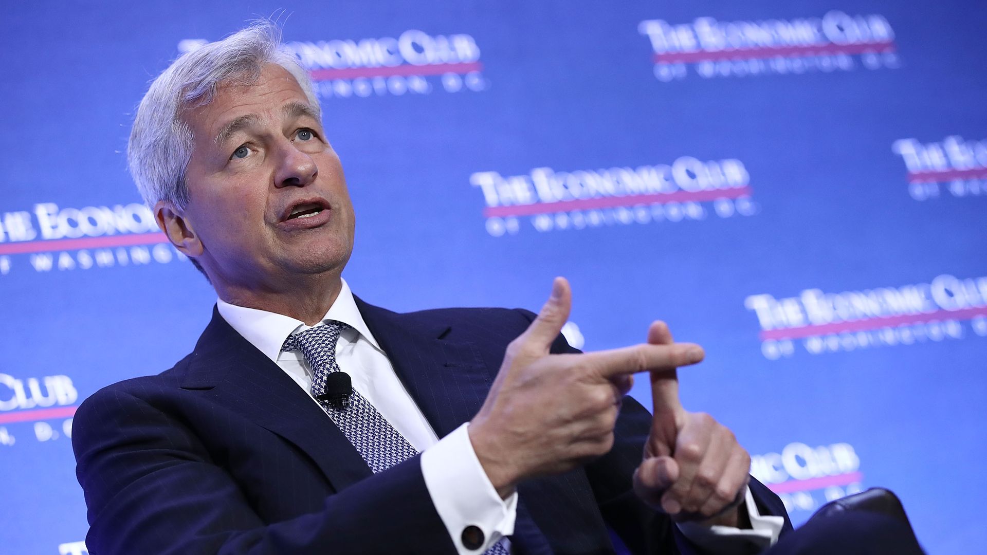 Jamie Dimon speaking onstage
