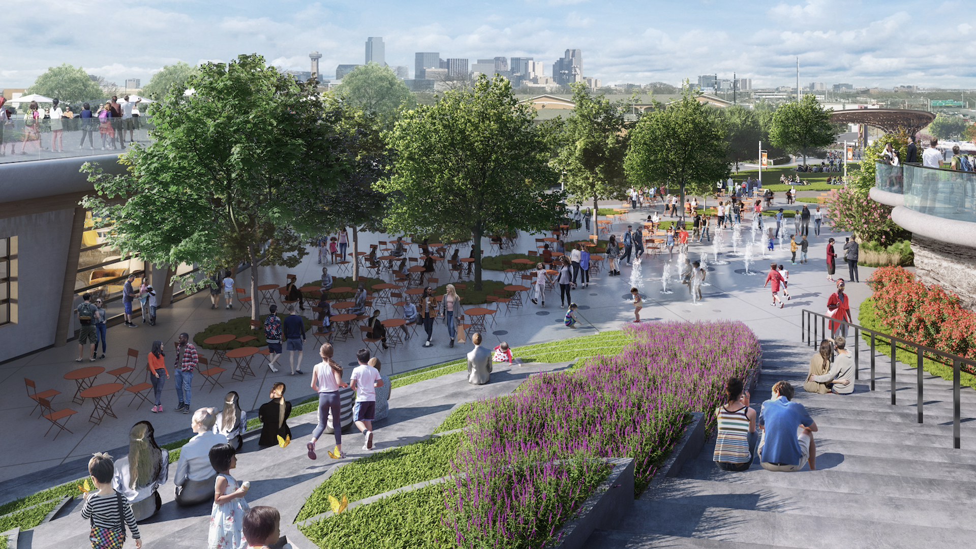 A rendering of a nice looking deck park