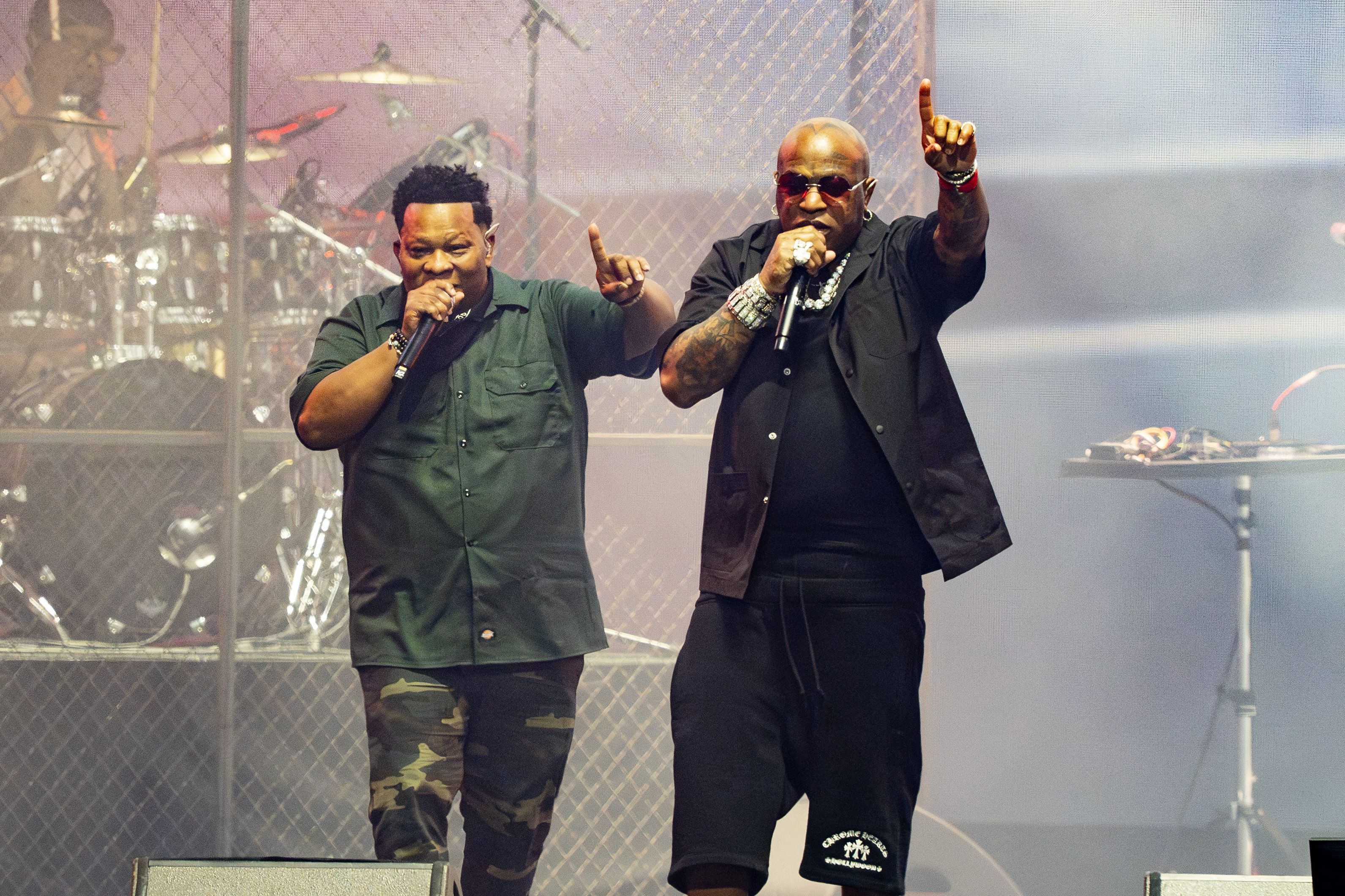 Mannie Fresh and Birdman perform at Essence.