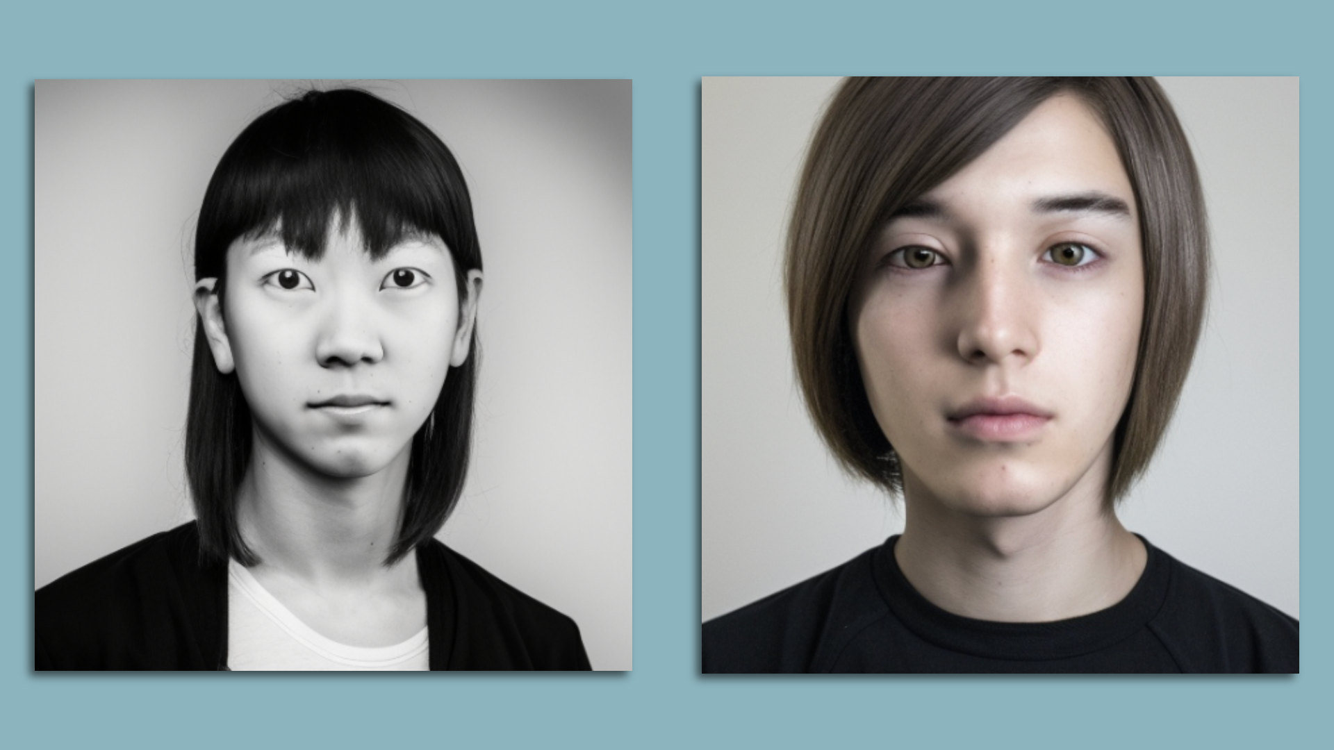 AI generated photos of the interns.