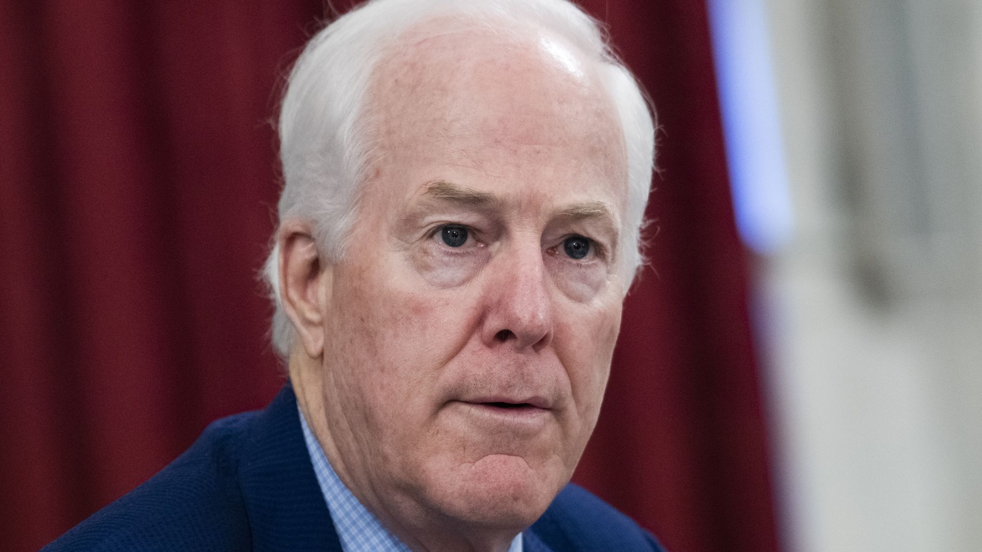 Sen. John Cornyn, R-Texas, speaks during the Senate Select Intelligence Committee confirmation hearing for Peter Michael Thomson