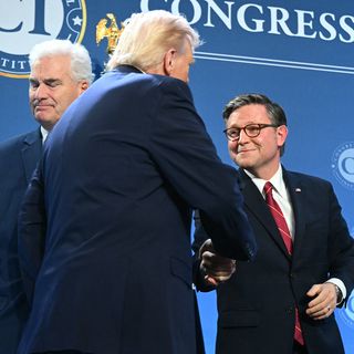 Trump lays down law on Iran and SAVE Act in GOP pep talk