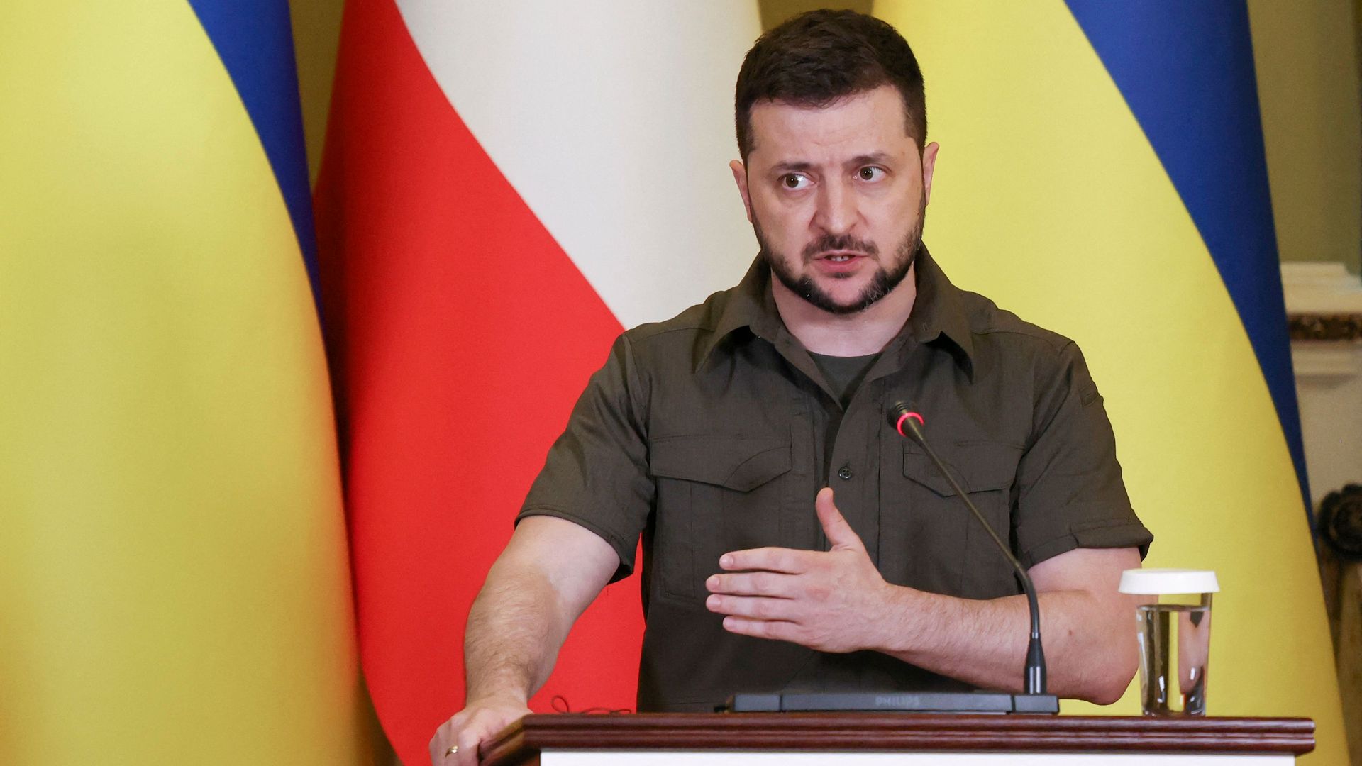 Ukrainian President Volodymyr Zelensky