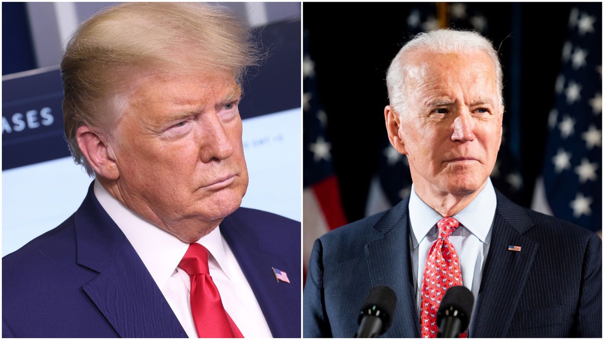 Trump and Biden.