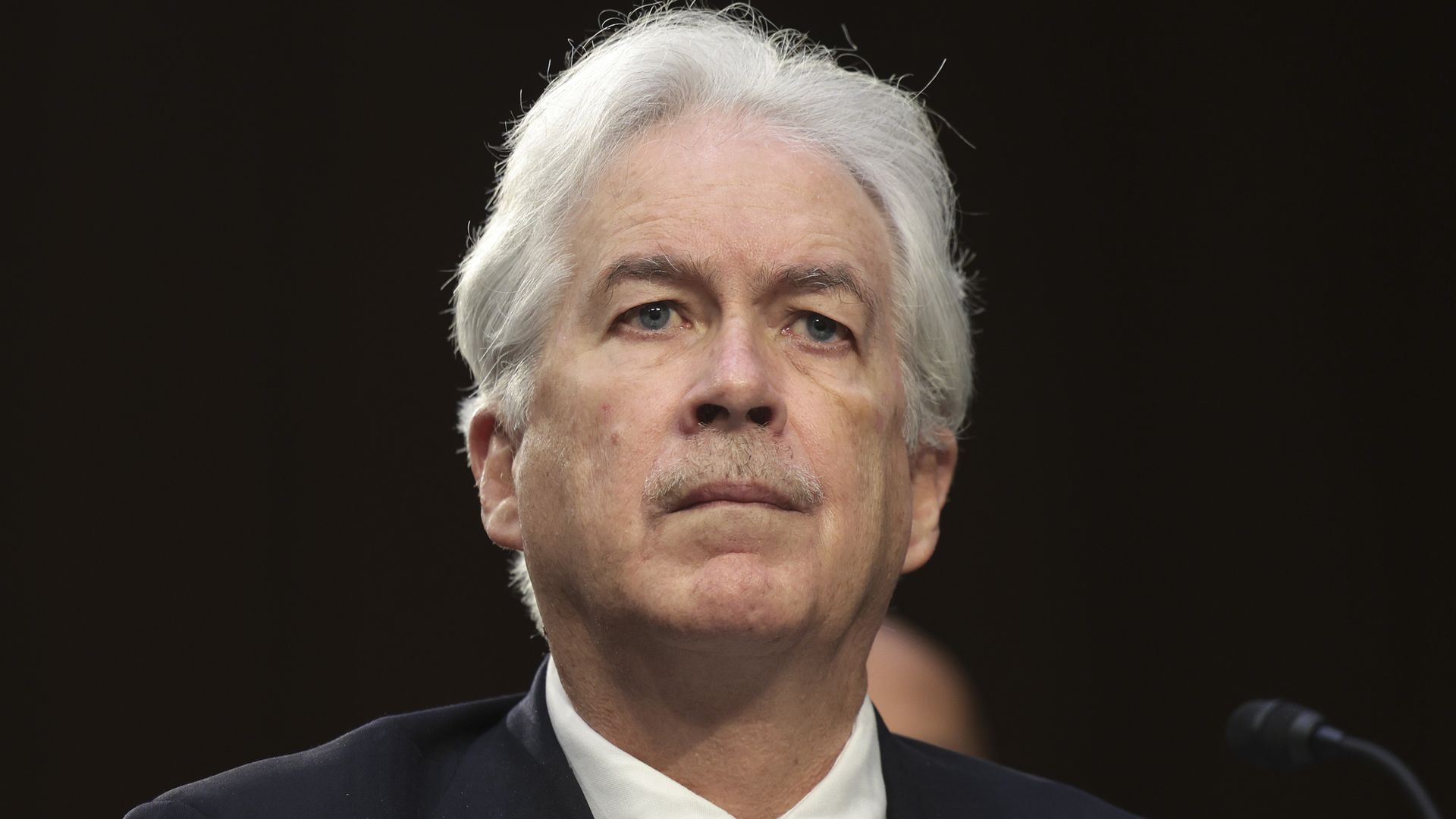 Central Intelligence Agency (CIA) Director William Burns testifies before the Senate Intelligence Committee on March 10, 2022