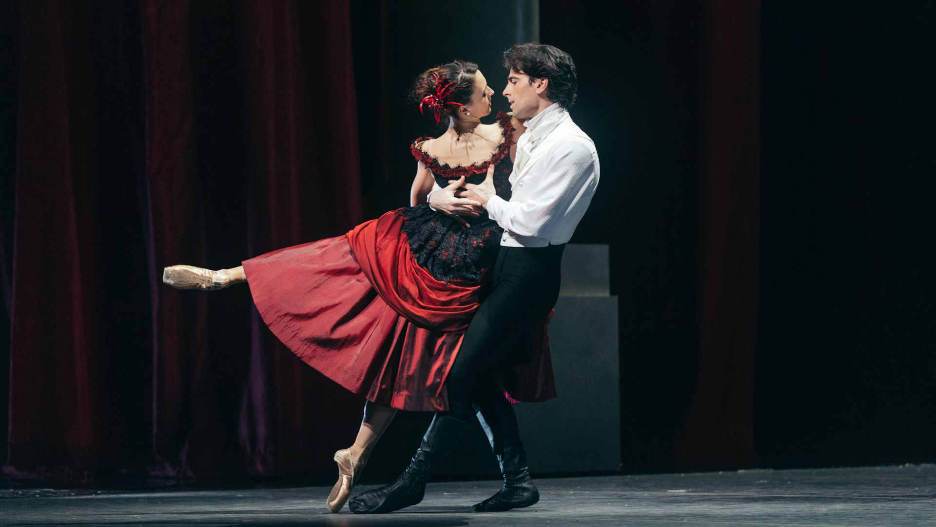 Katherine Barkman and Joseph Walsh in Possokhov's Eugene Onegin // © San Francisco Ballet, photo by Lindsey Rallo
