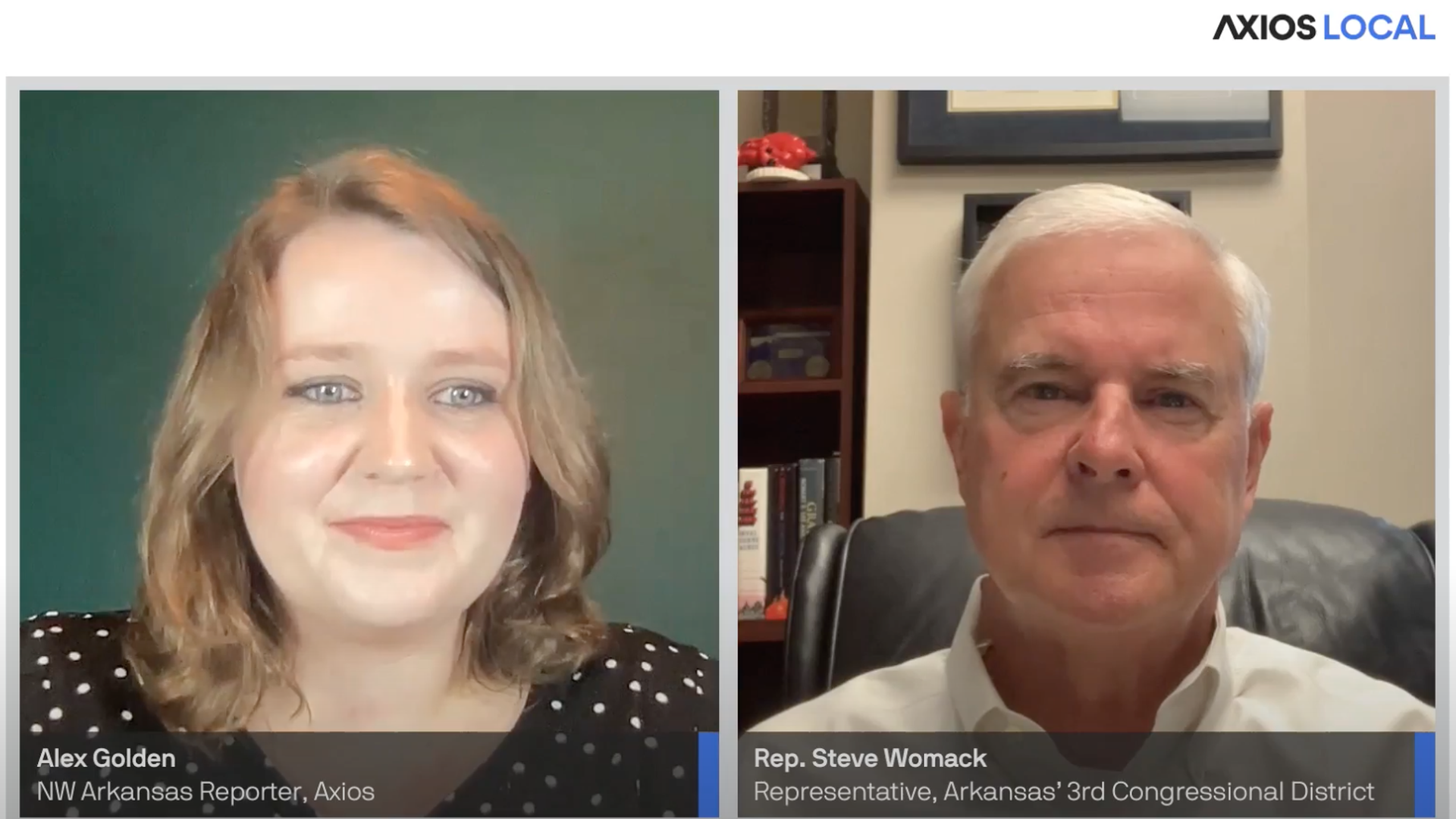 Rep. Steve Womack in conversation with Axios reporter Alex Golden