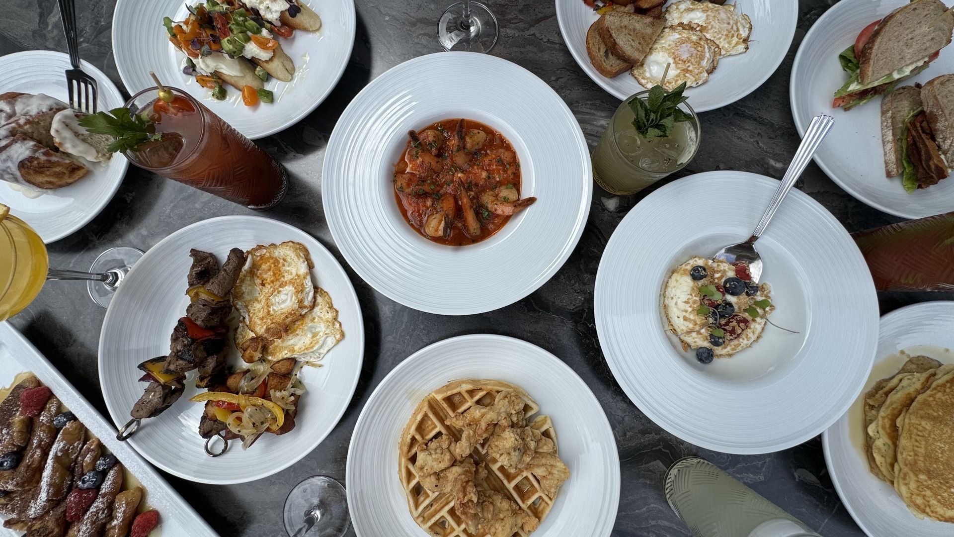 DTR Plaza's brunch spread
