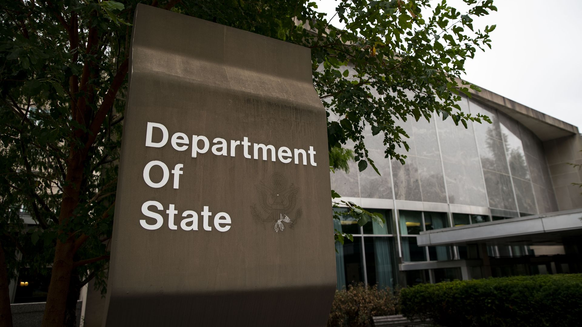 State Department sign.