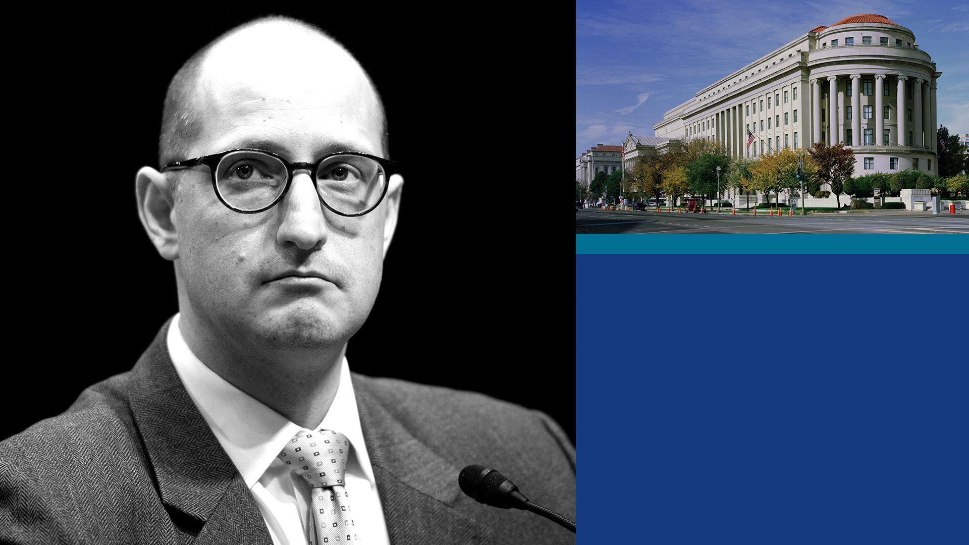 Photo illustration of Noah Phillips, FTC Commissioner.