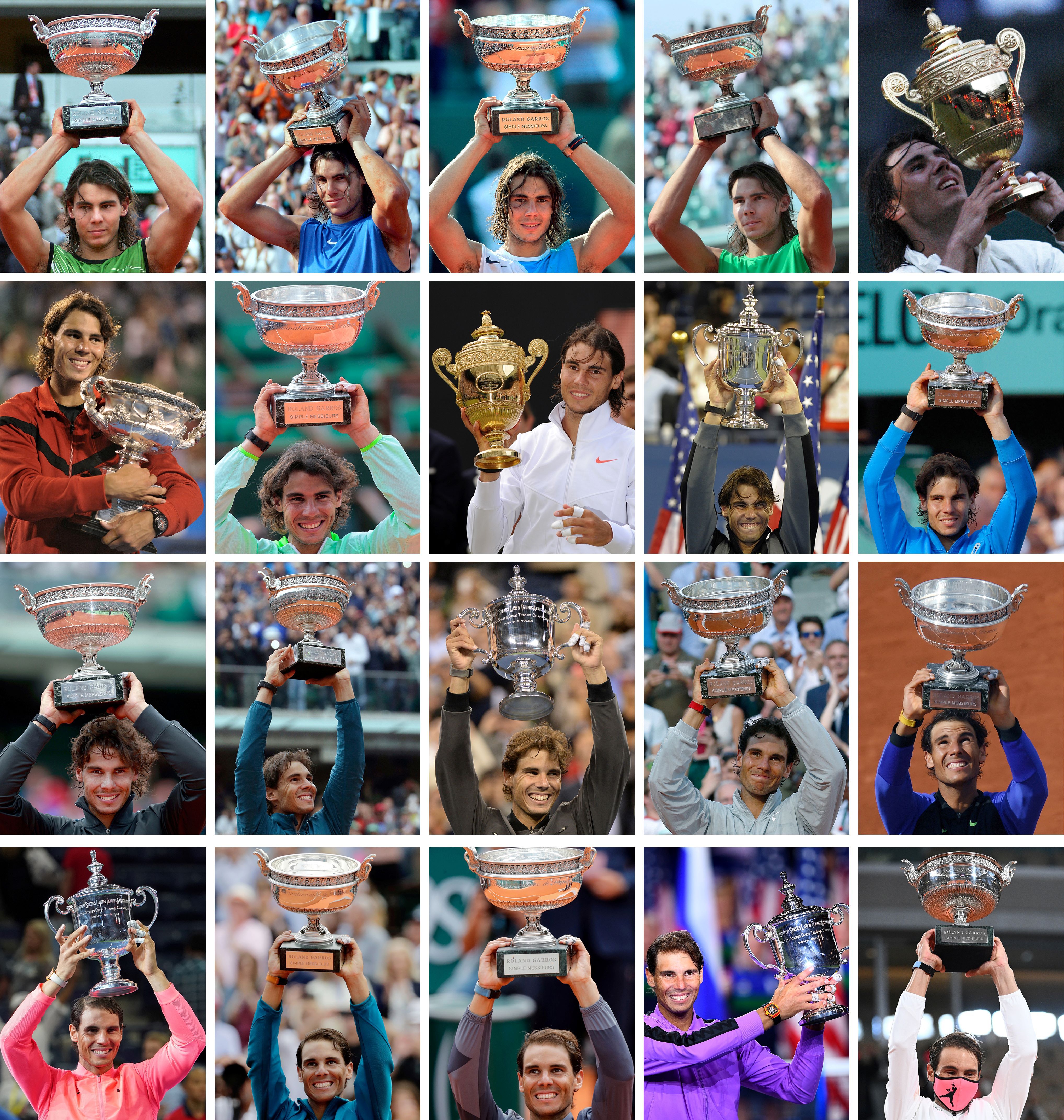 Rafael Nadal's 20 Grand Slams