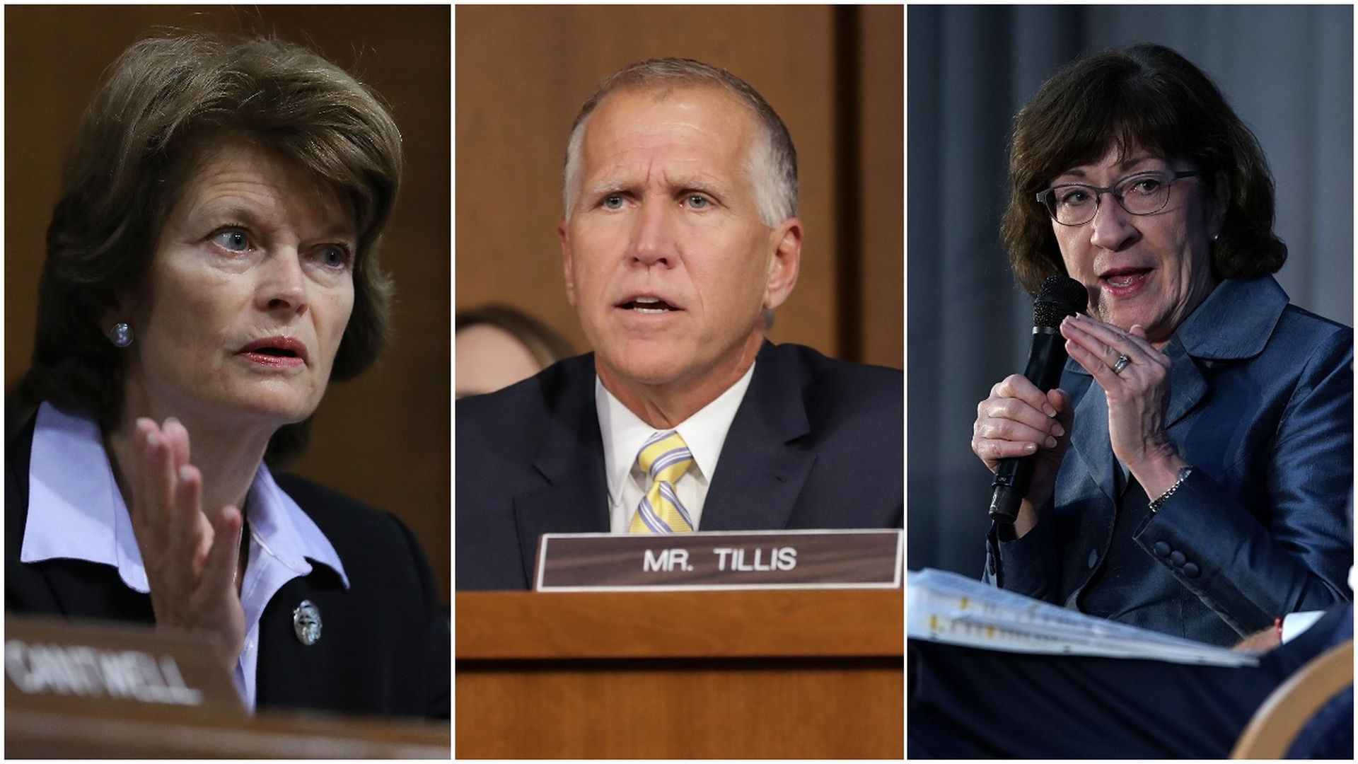 Murkowski, Tillis and Collins