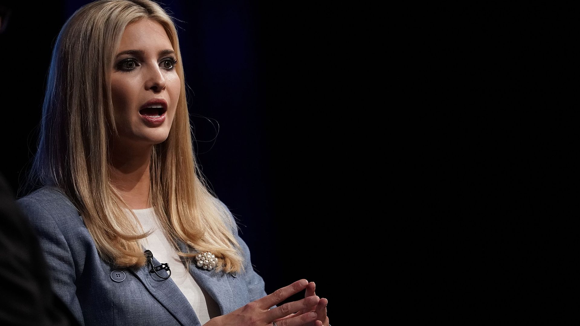 Ivanka Trump, speaking.