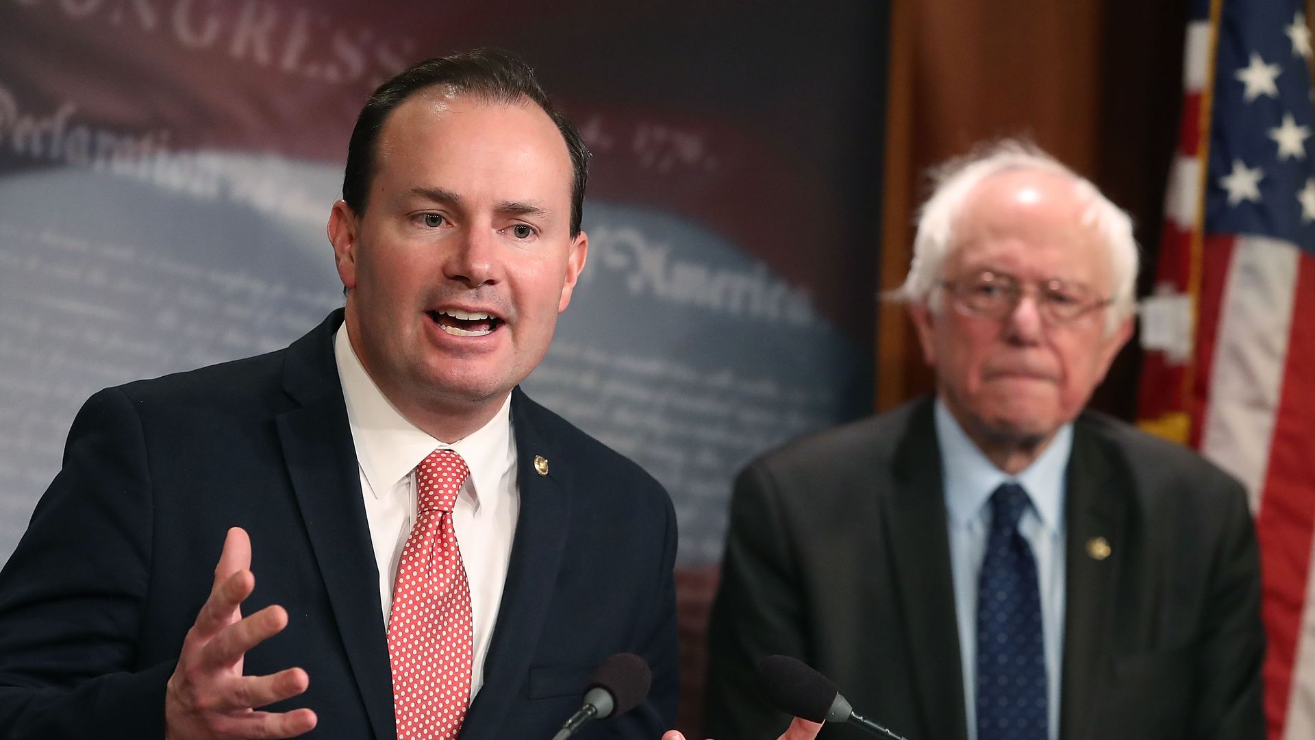 Mike Lee and Bernie Sanders