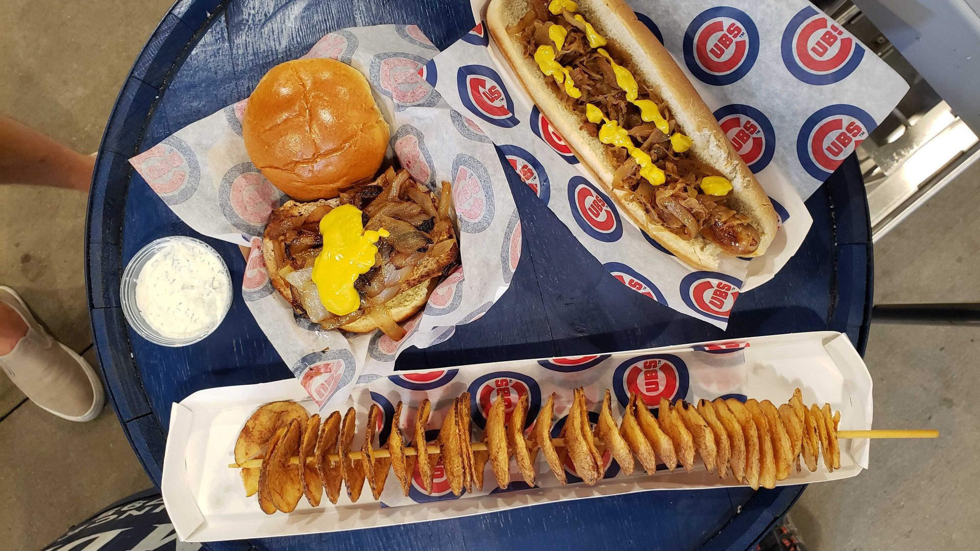 Photo of various foods on a table