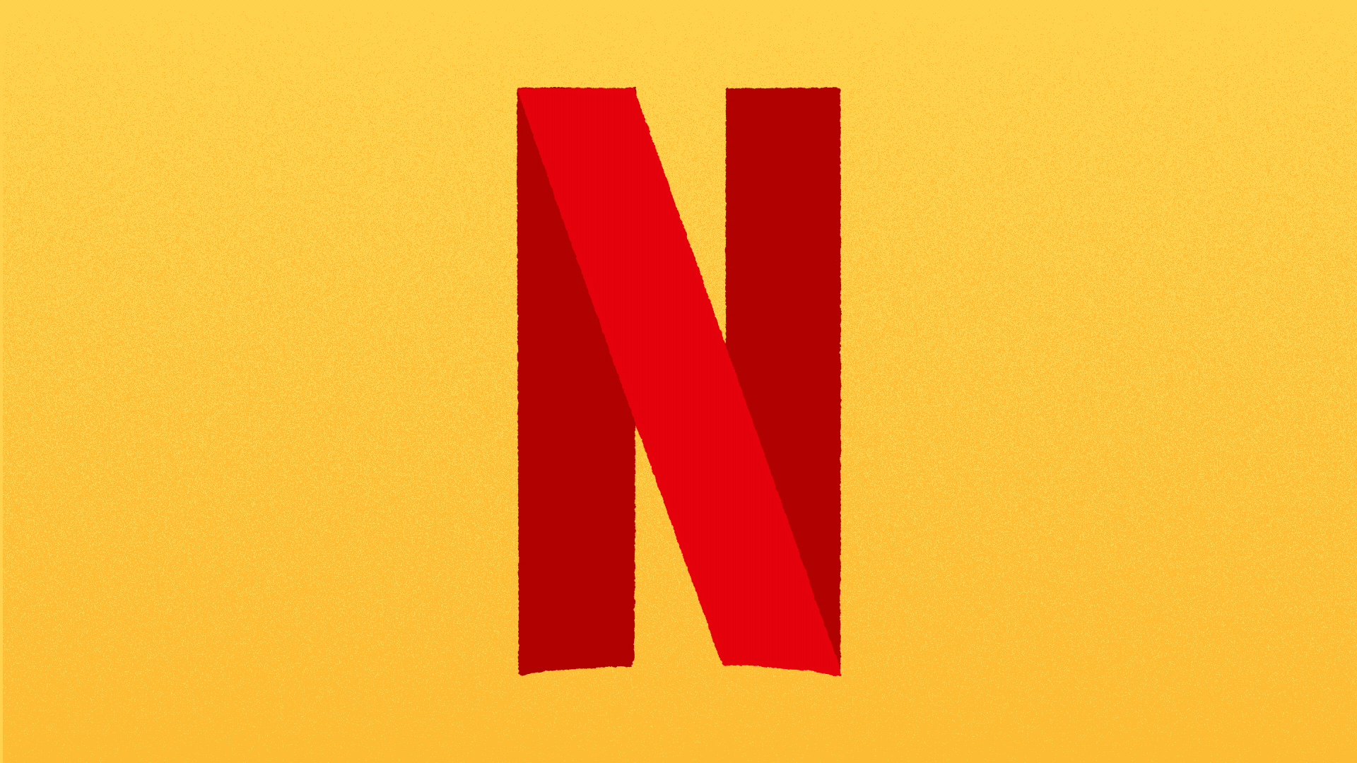 Illustration of the Netflix logo turning into a question mark and back. 